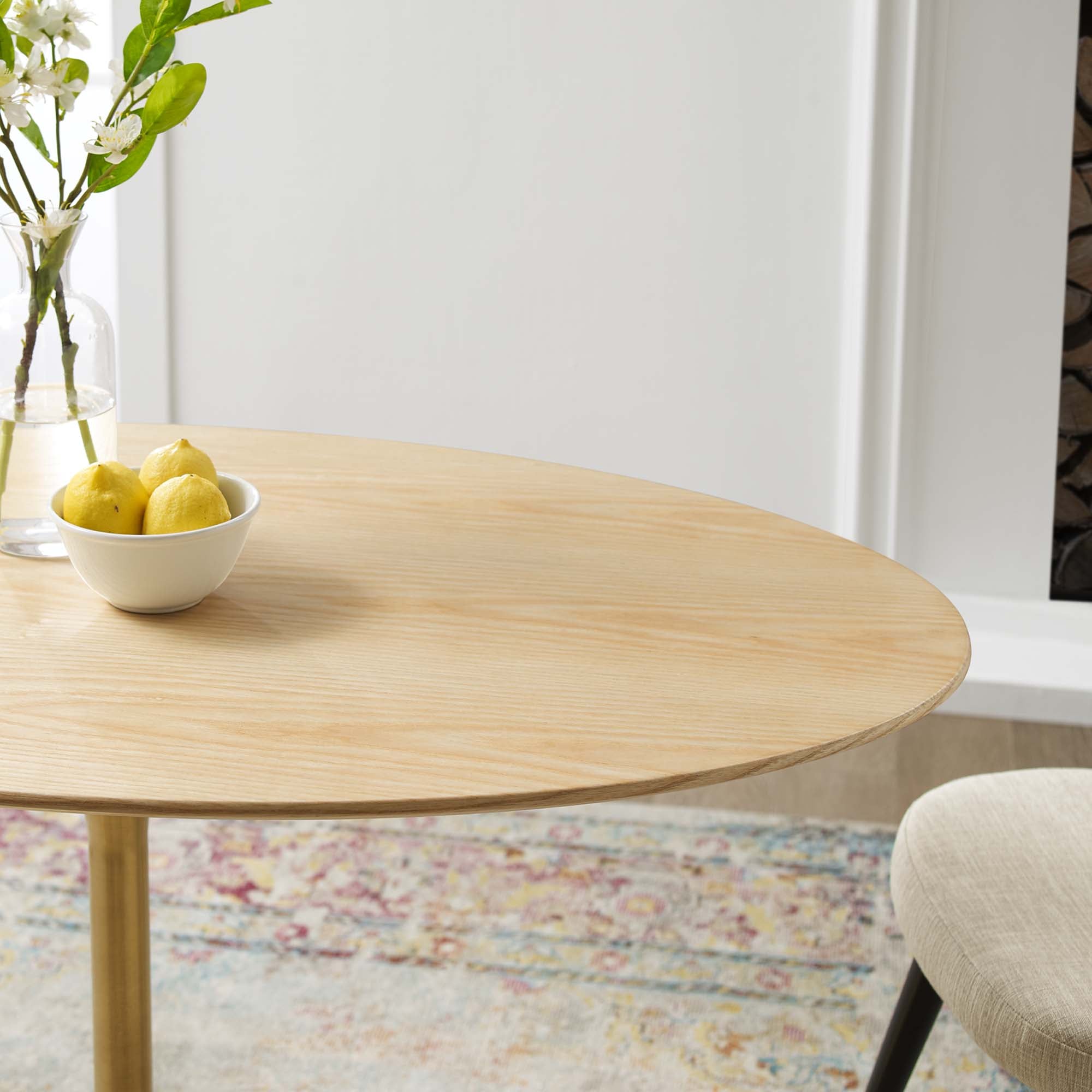 Lippa 48" Oval Wood Dining Table