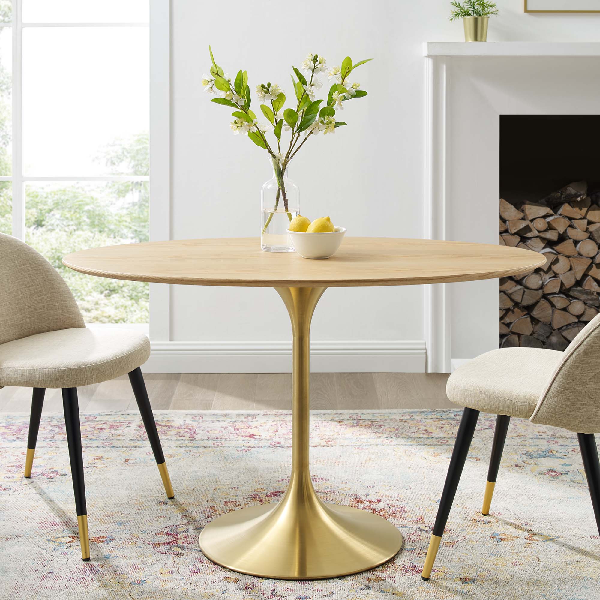 Lippa 48" Oval Wood Dining Table