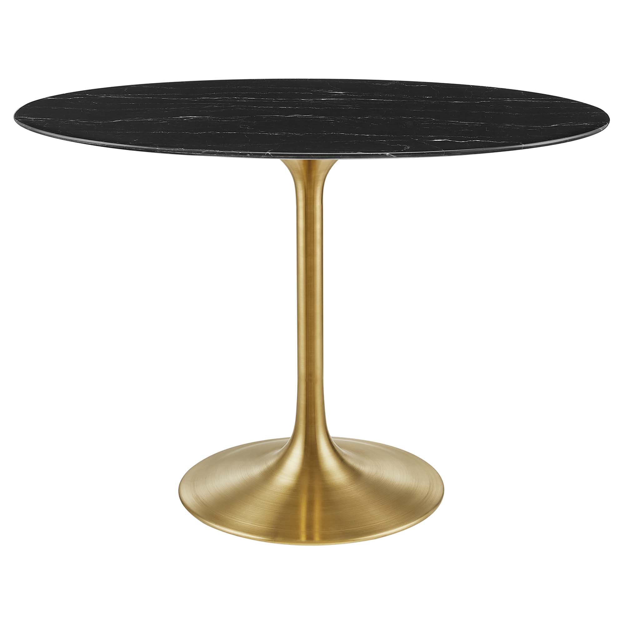 Lippa 42" Oval Artificial Marble Dining Table