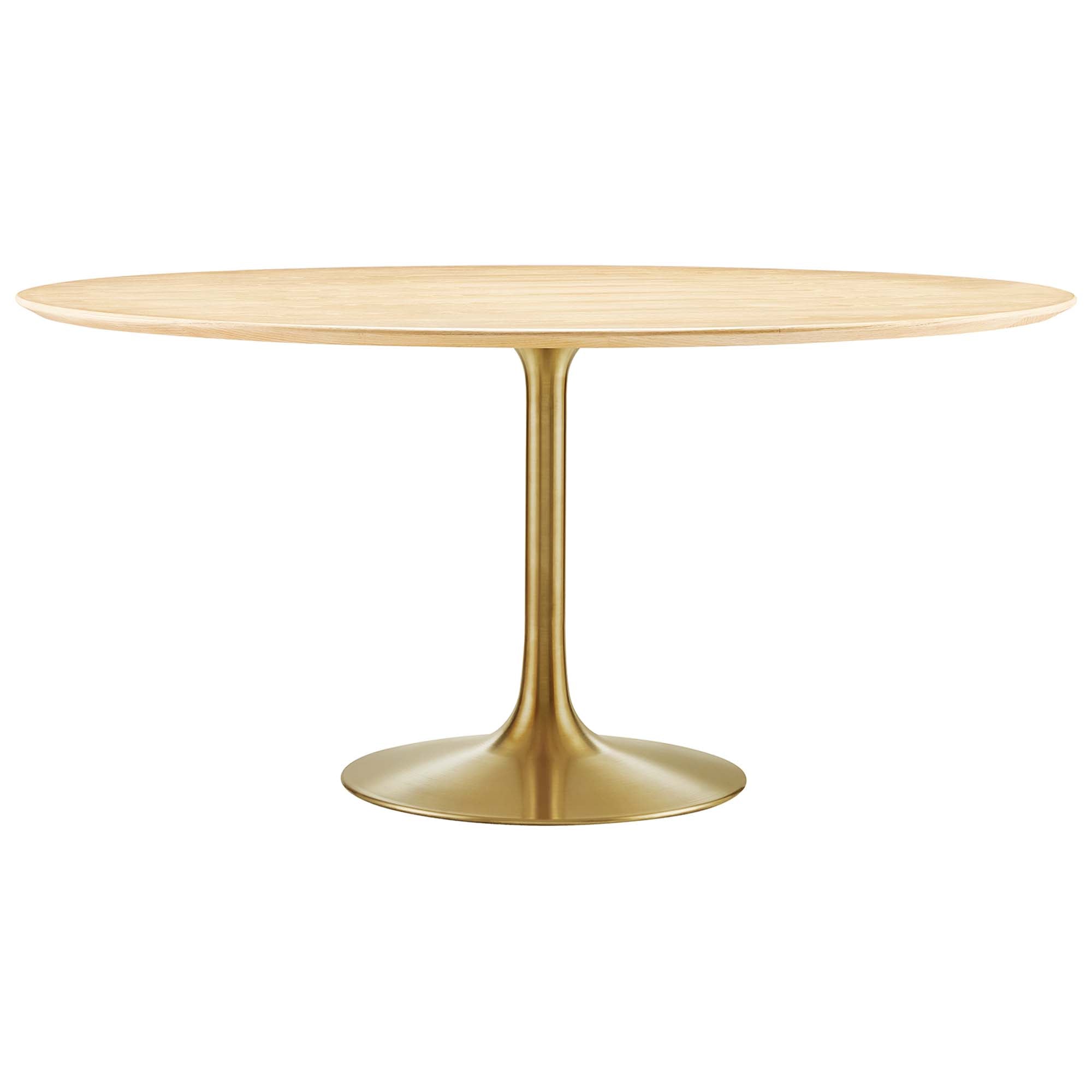 Lippa 60" Round Wood Grain Dining Table