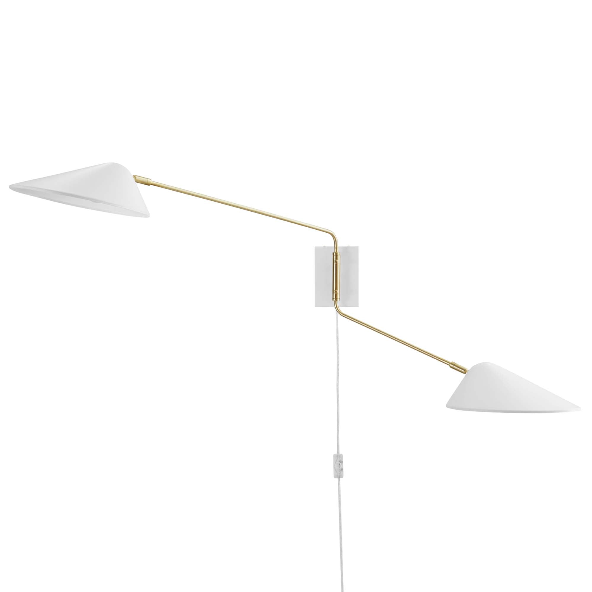 Journey 2-Light Swing Arm Wall Sconce