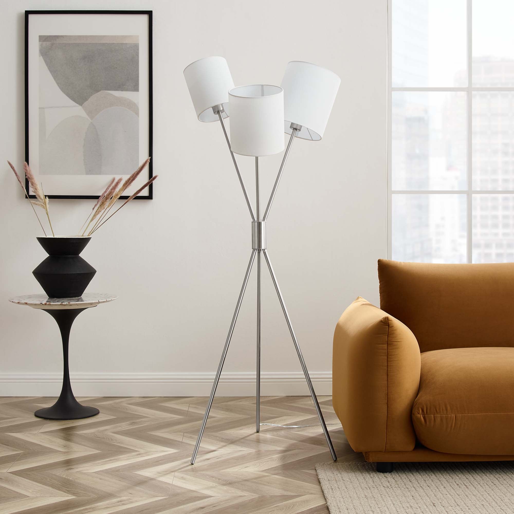 Alexa 3-Light Floor Lamp