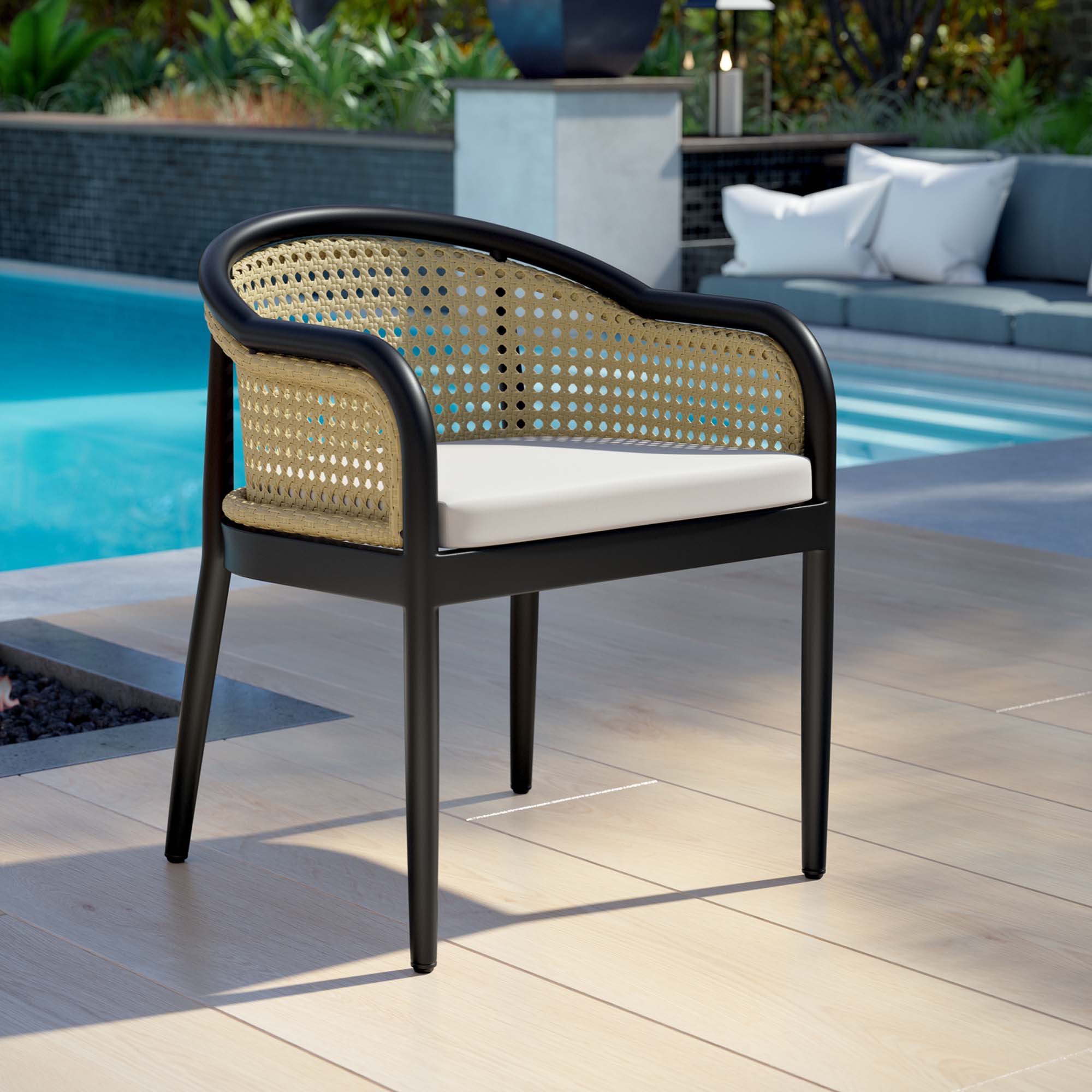 Melbourne Outdoor Patio Dining Armchair