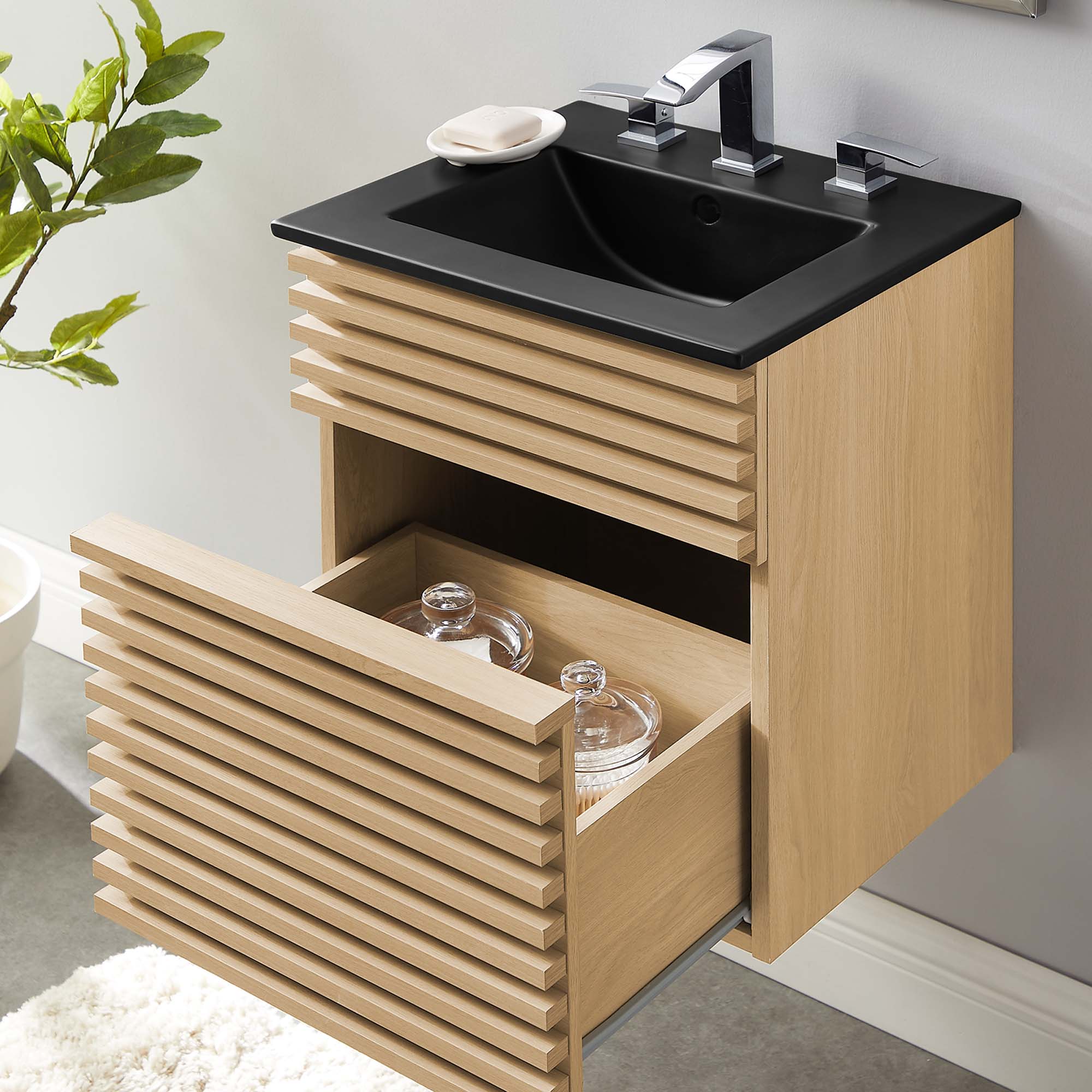 Render 18" Wall-Mount Bathroom Vanity