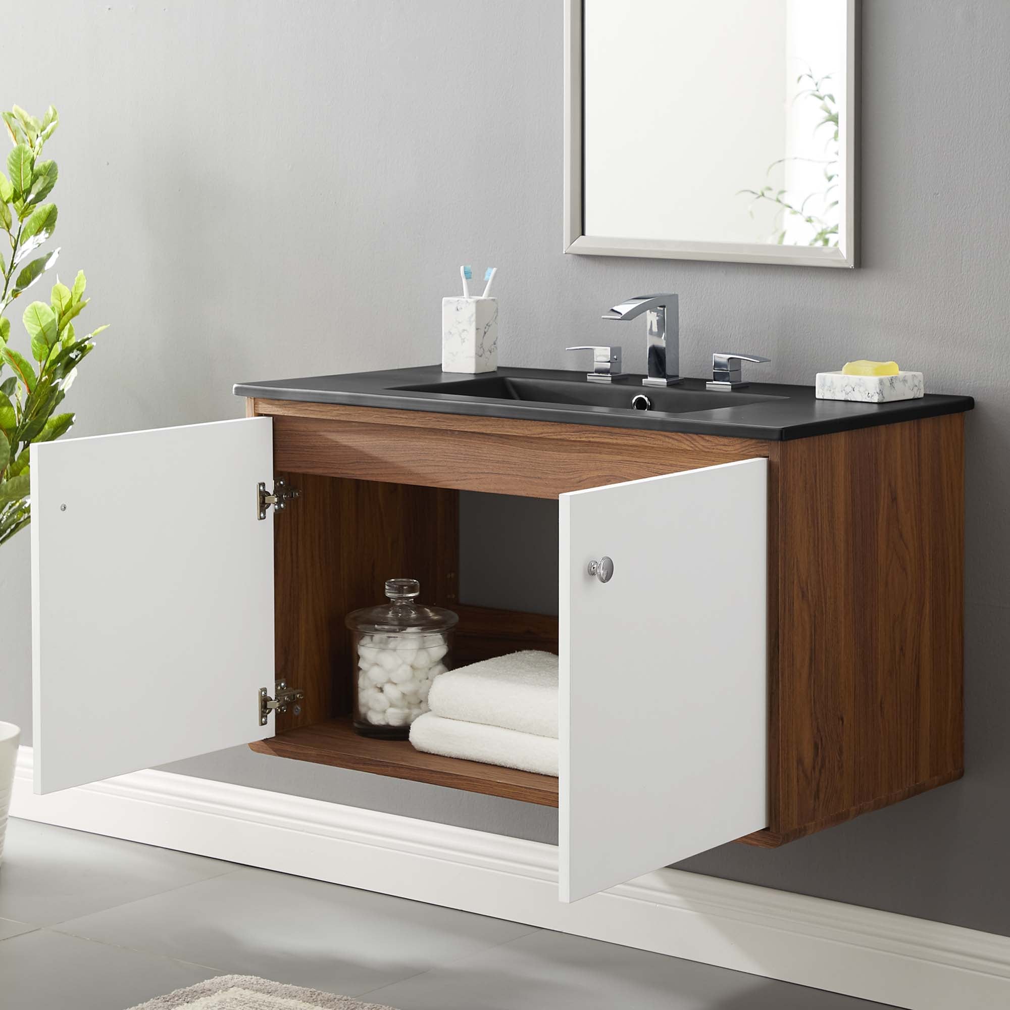 Transmit 36" Wall-Mount Bathroom Vanity