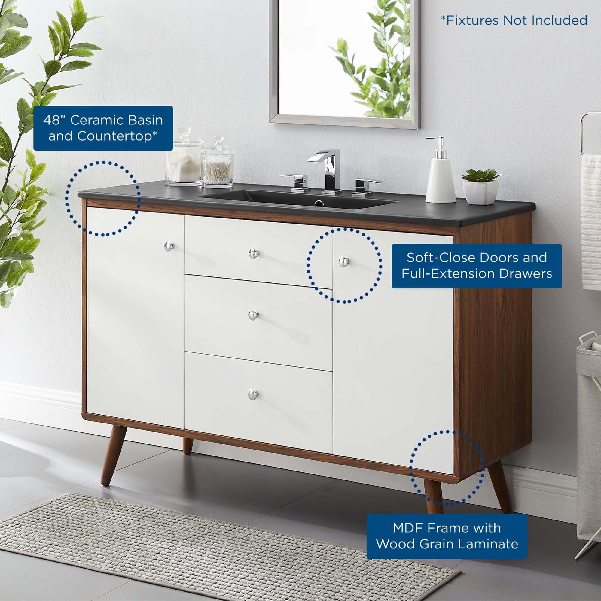 Transmit 48" Single Sink Bathroom Vanity