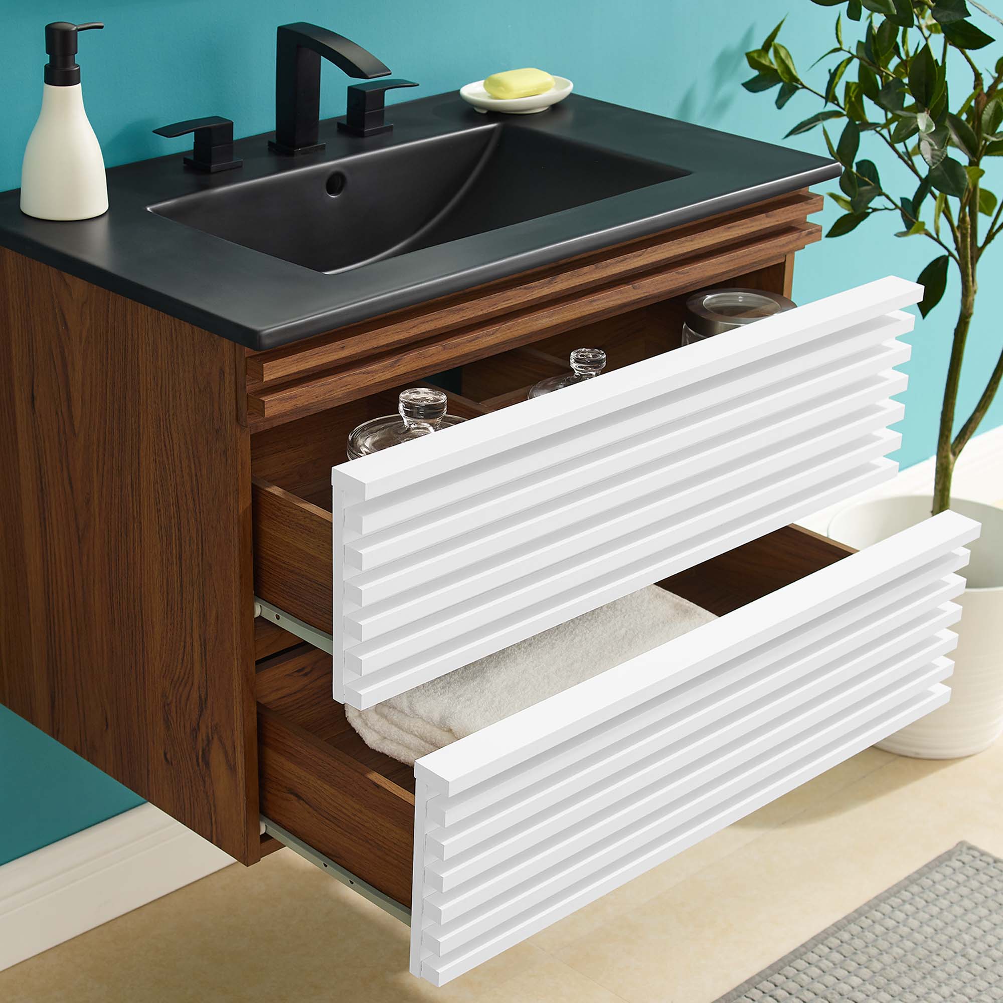 Render 30" Wall-Mount Bathroom Vanity