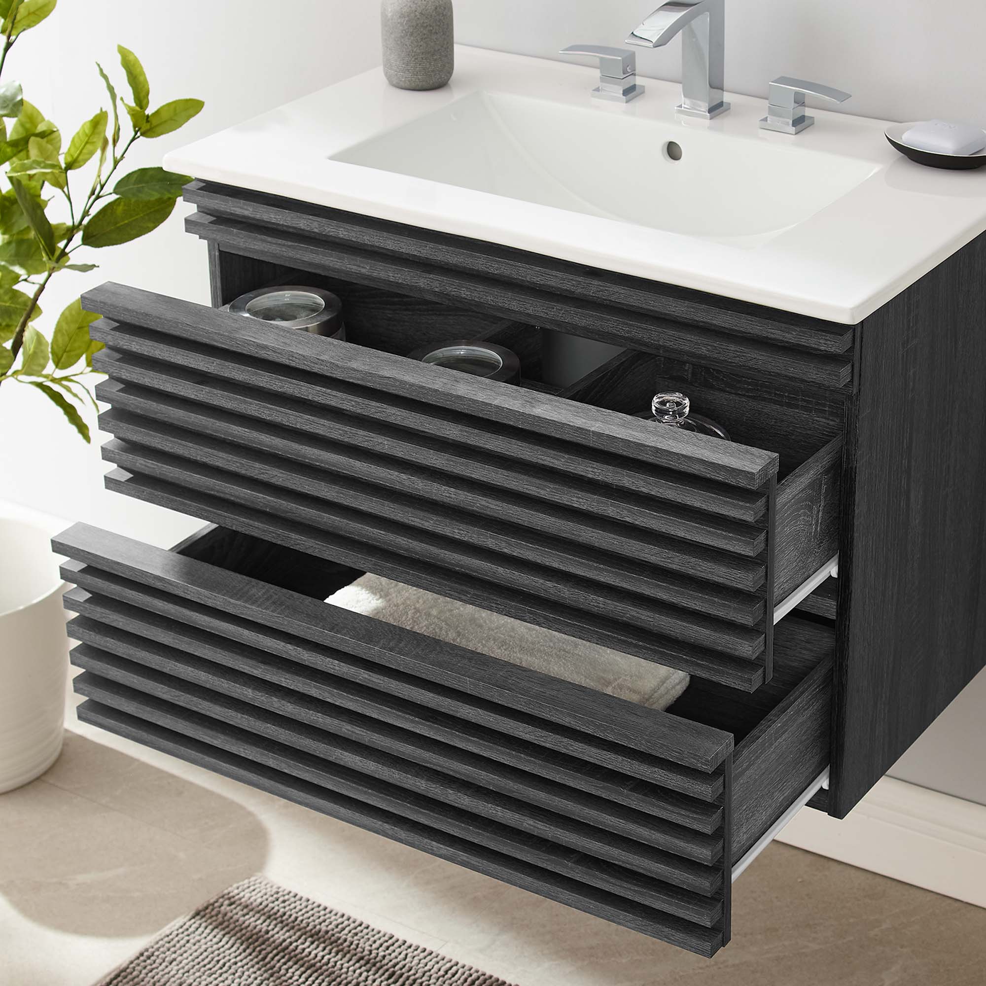 Render 30" Wall-Mount Bathroom Vanity