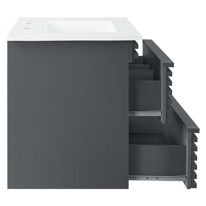 Render 30" Wall-Mount Bathroom Vanity