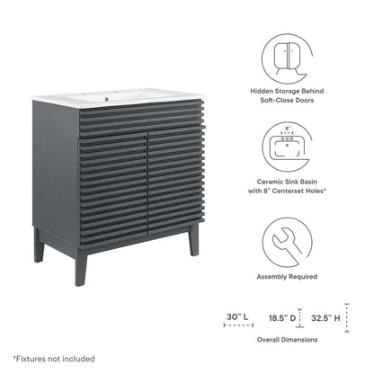 Render 30" Bathroom Vanity Cabinet