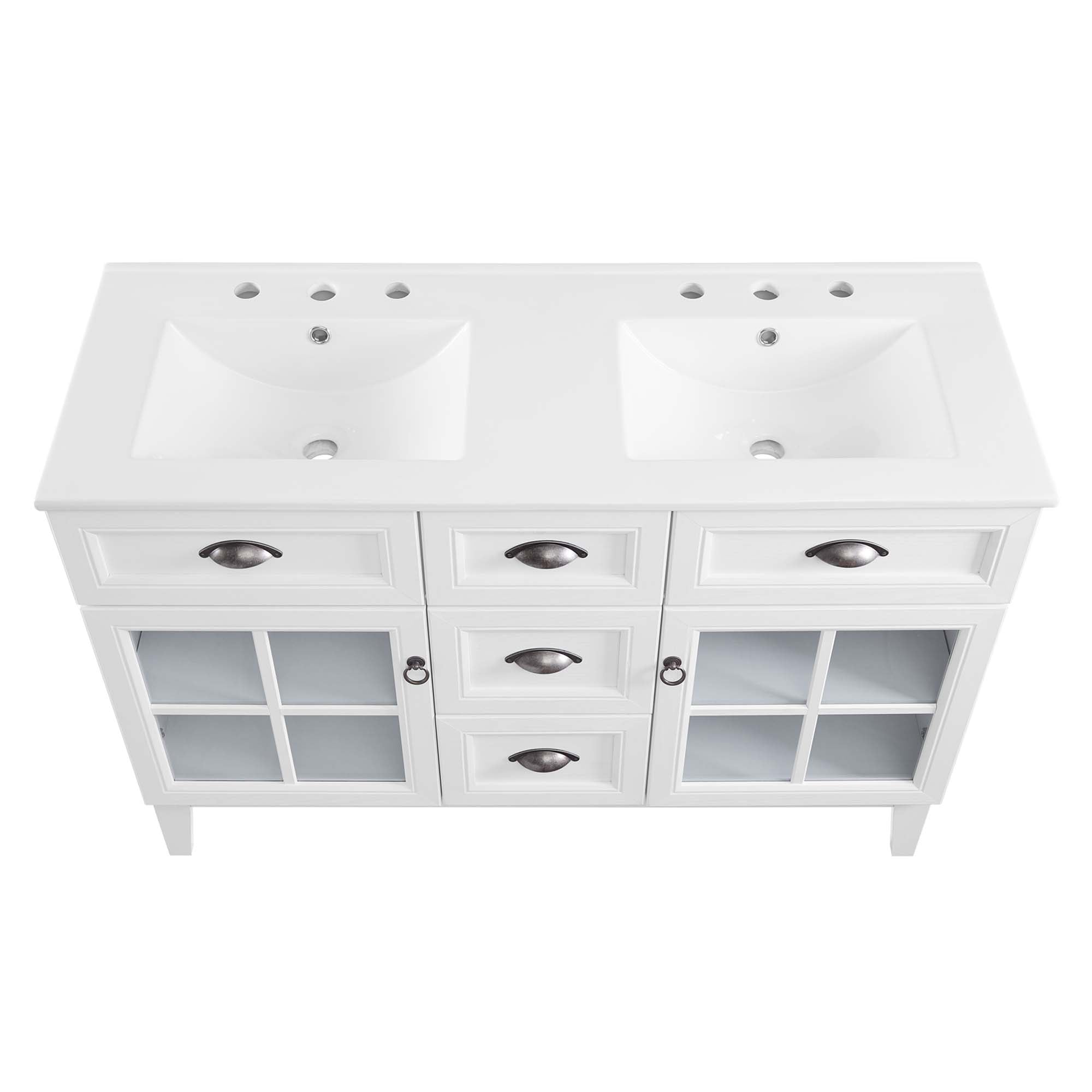 Isle 48" Double Bathroom Vanity Cabinet