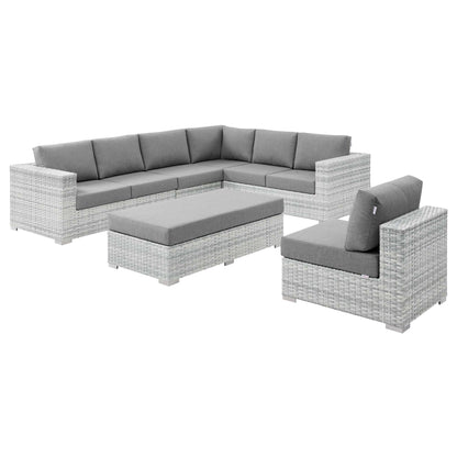 Convene 6 Piece Outdoor Patio Sectional Set