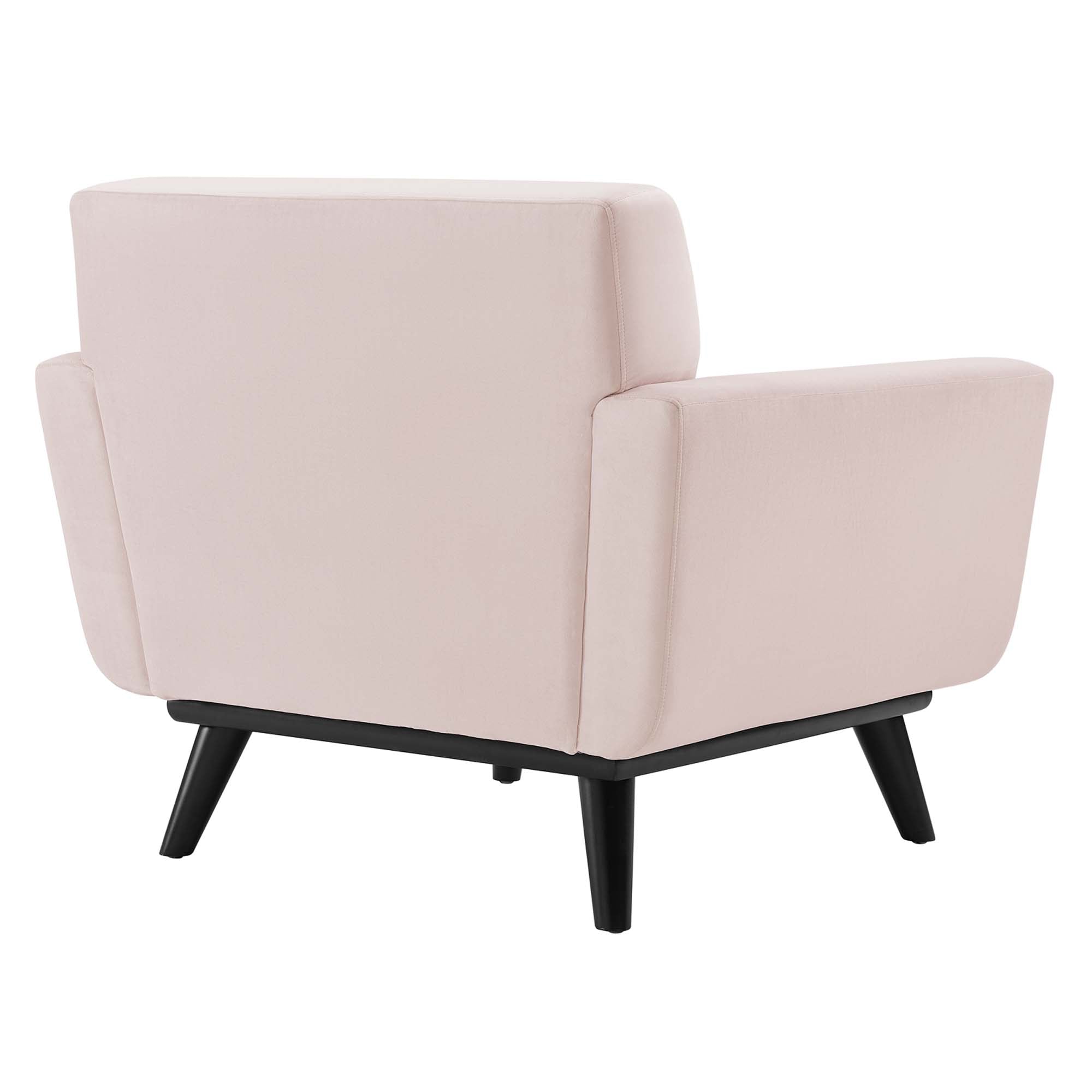 Engage Channel Tufted Performance Velvet Armchair