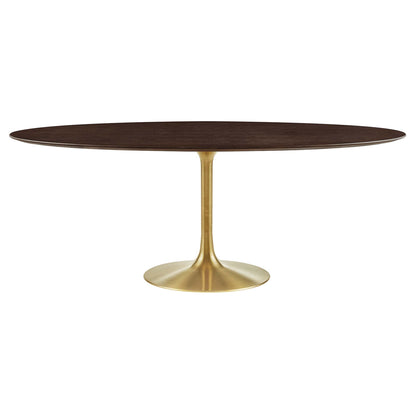 Lippa 78" Oval Wood Grain Dining Table