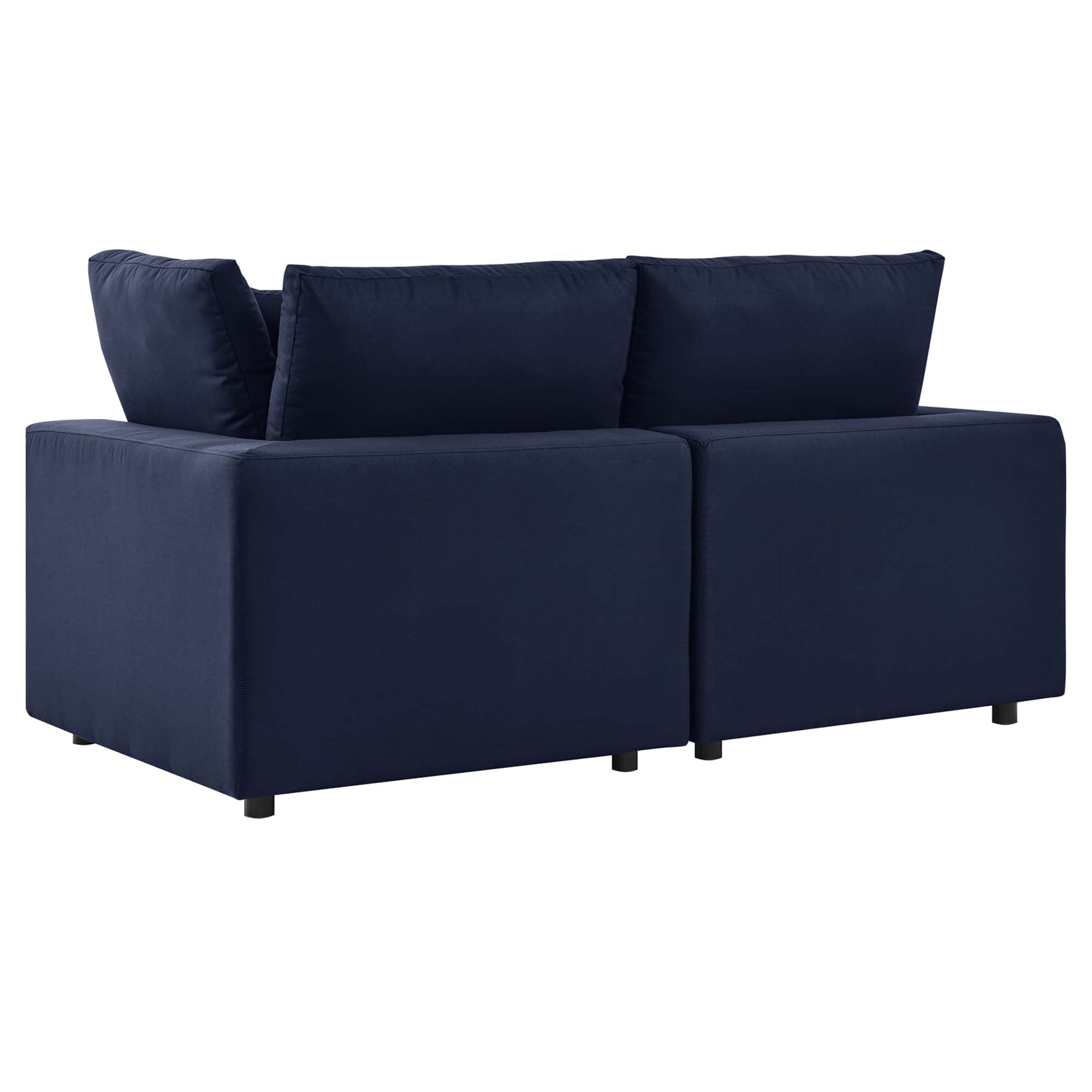 Commix Overstuffed Outdoor Patio Loveseat