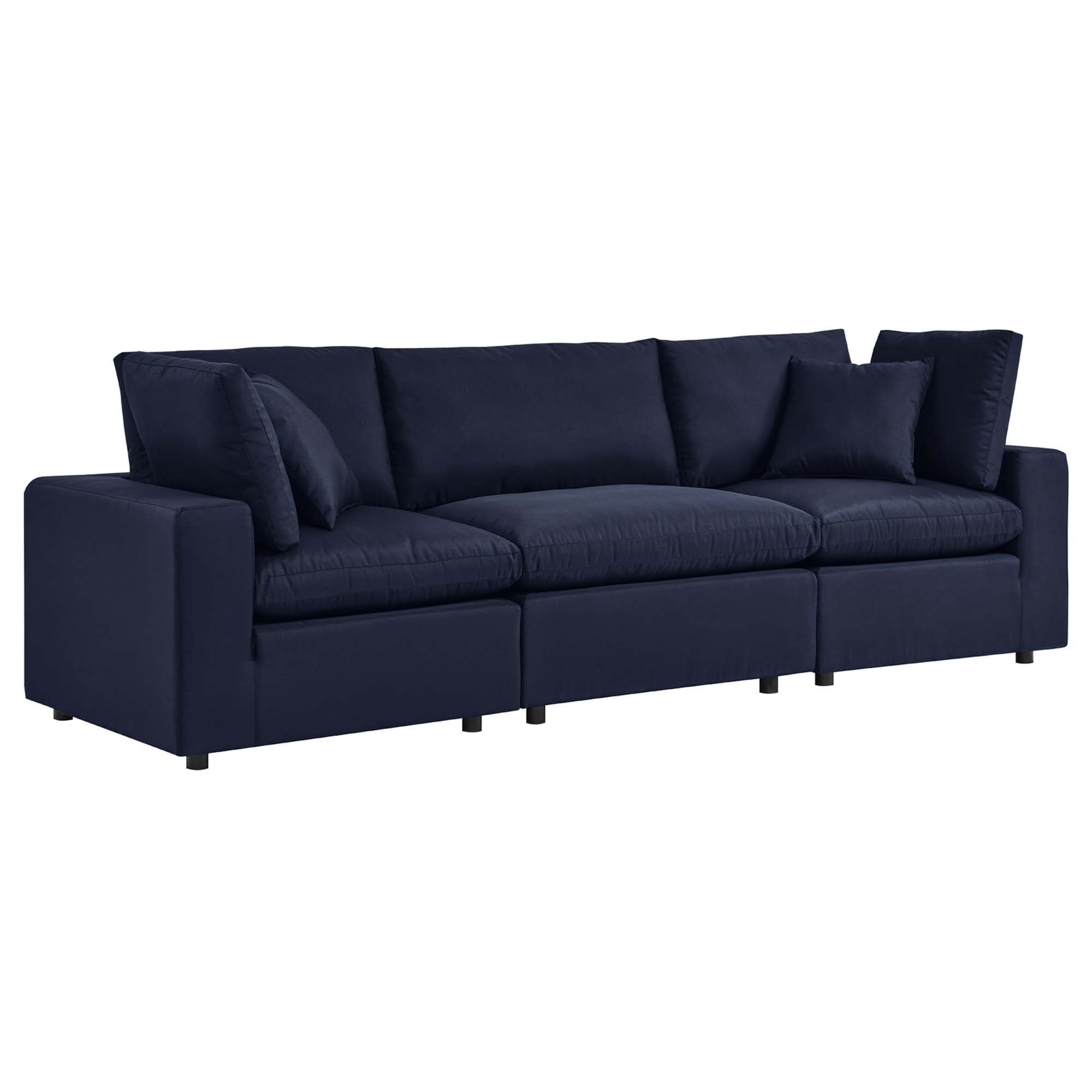 Commix Overstuffed Outdoor Patio Sofa