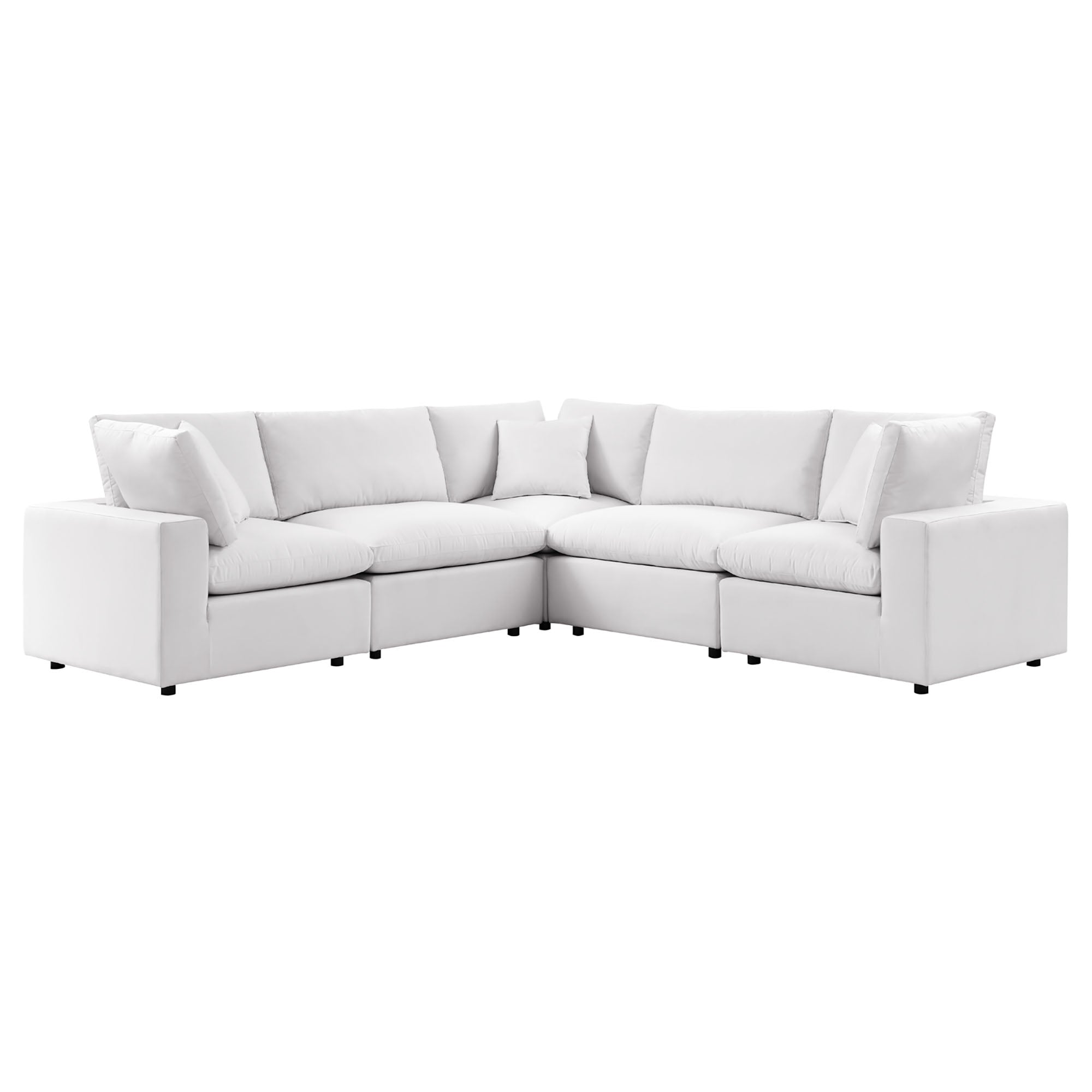 Commix 5-Piece Outdoor Patio Sectional Sofa