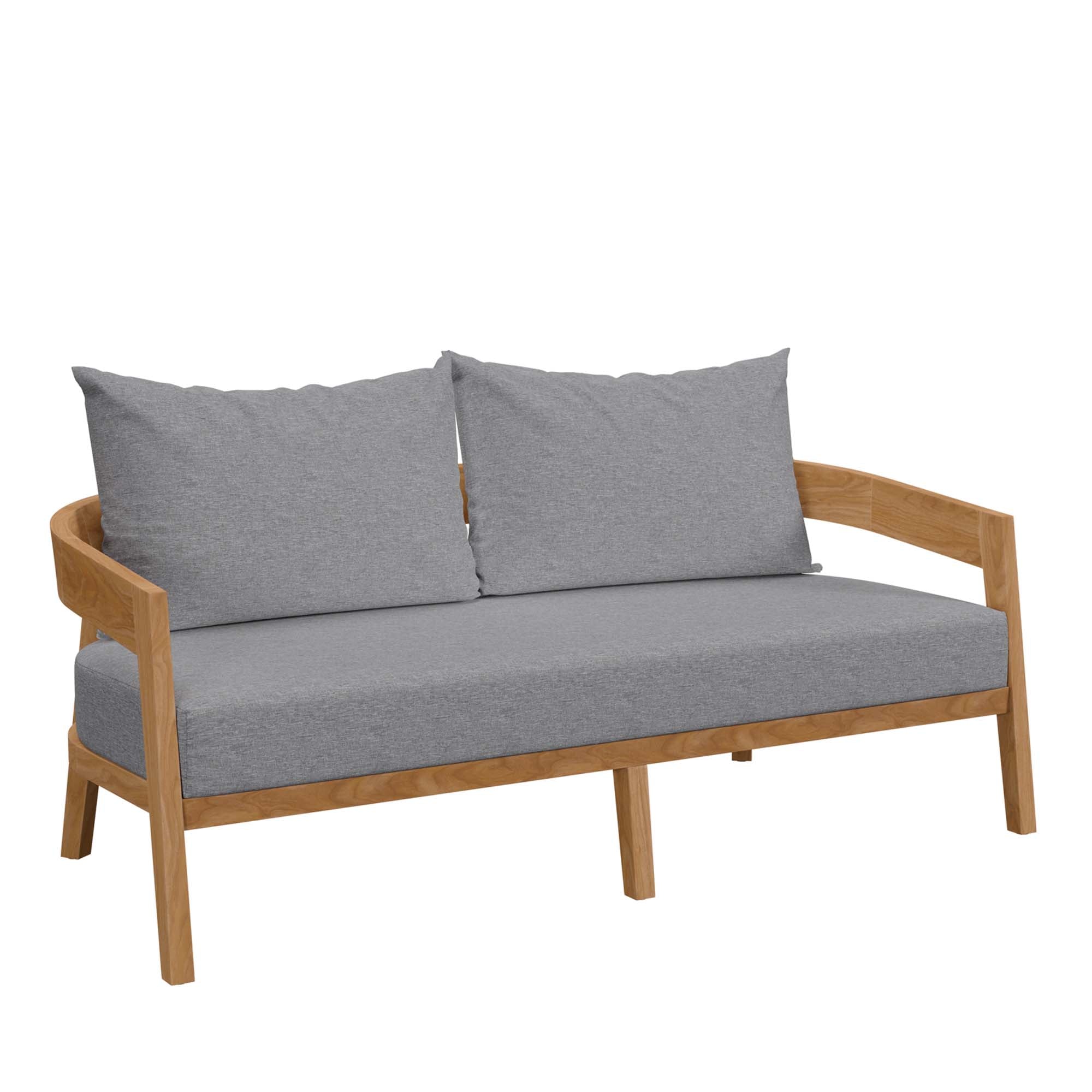 Brisbane Teak Wood Outdoor Patio Loveseat