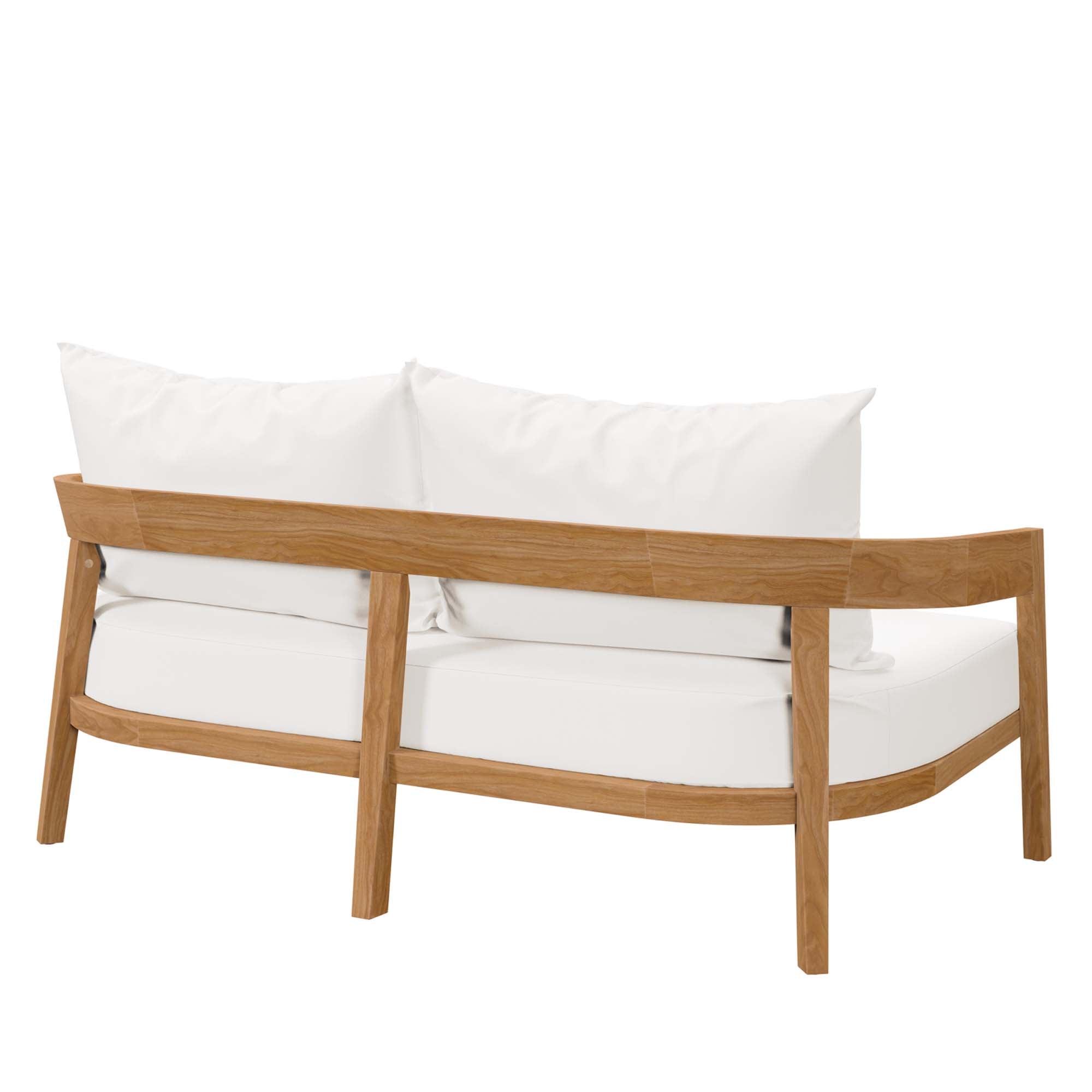 Brisbane Teak Wood Outdoor Patio Loveseat