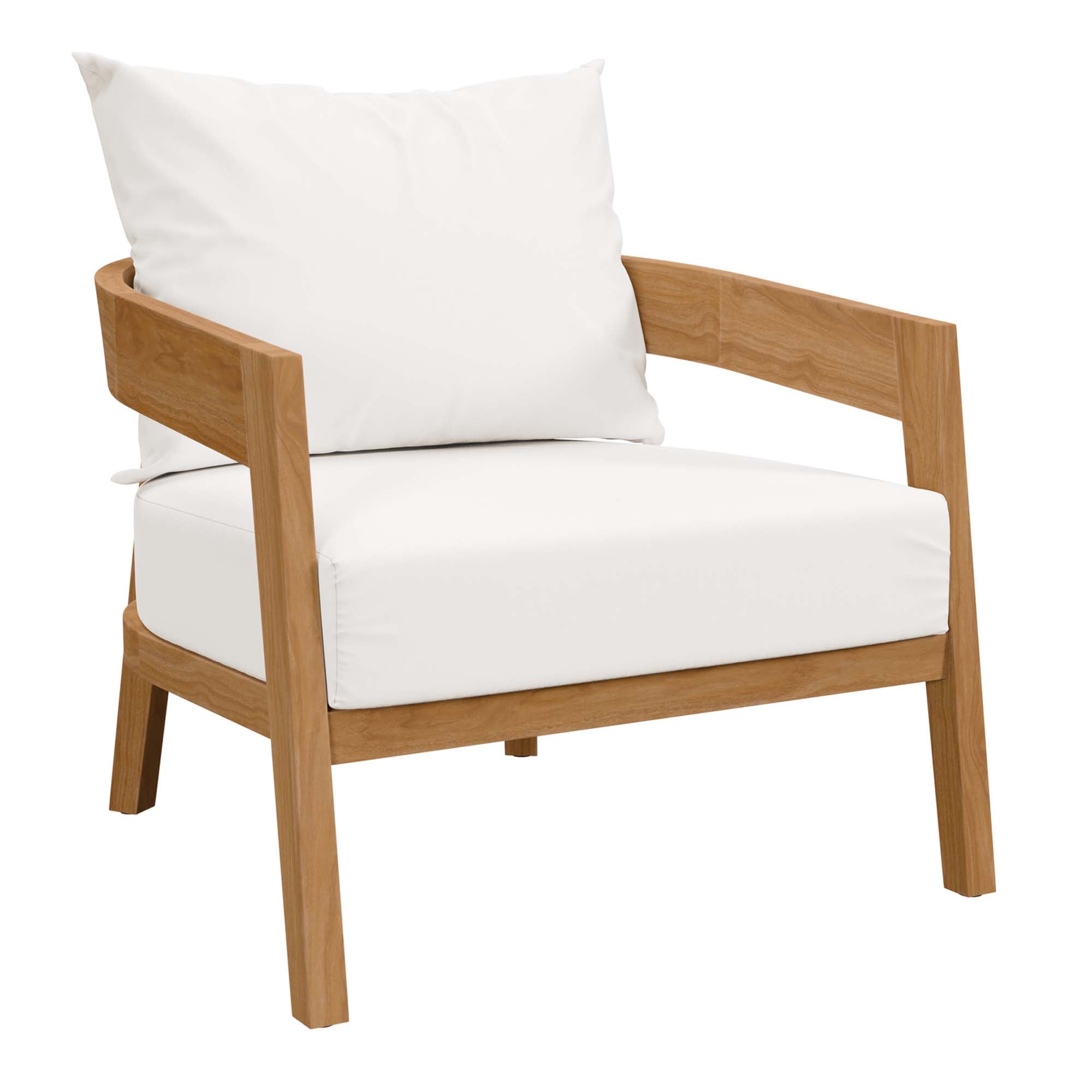 Brisbane Teak Wood Outdoor Patio Armchair