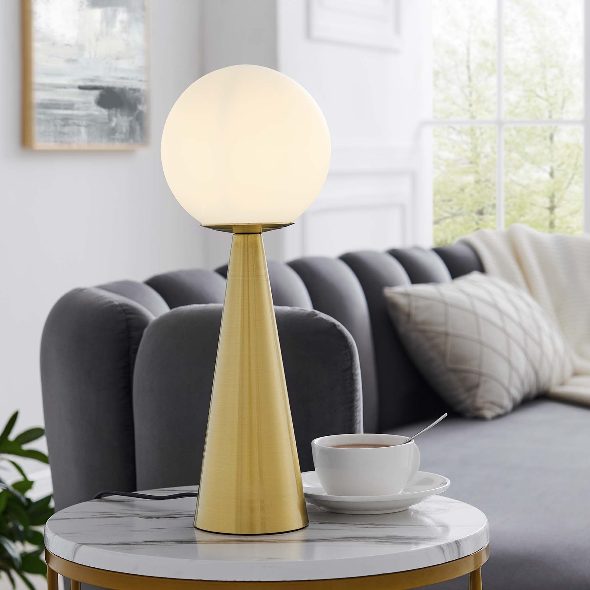 Apex Glass Globe Glass Table Lamp