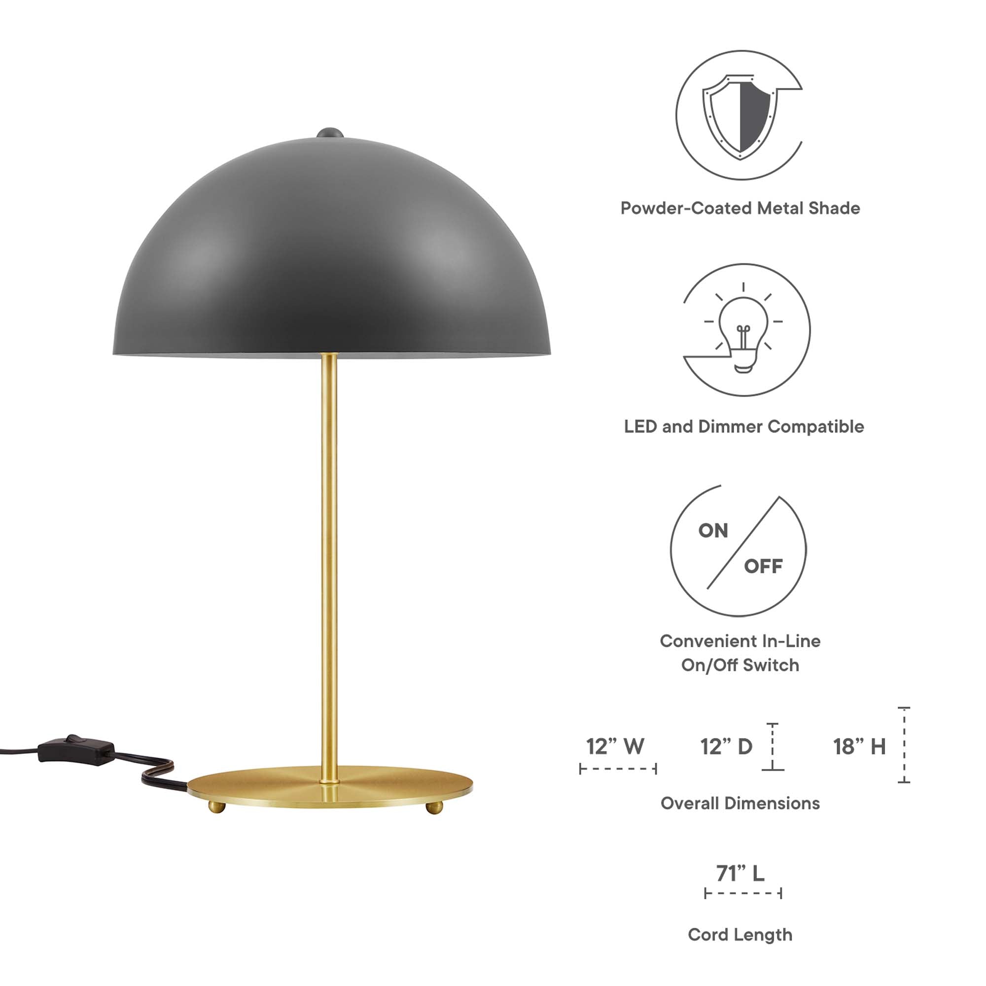 Ideal Metal Table Lamp