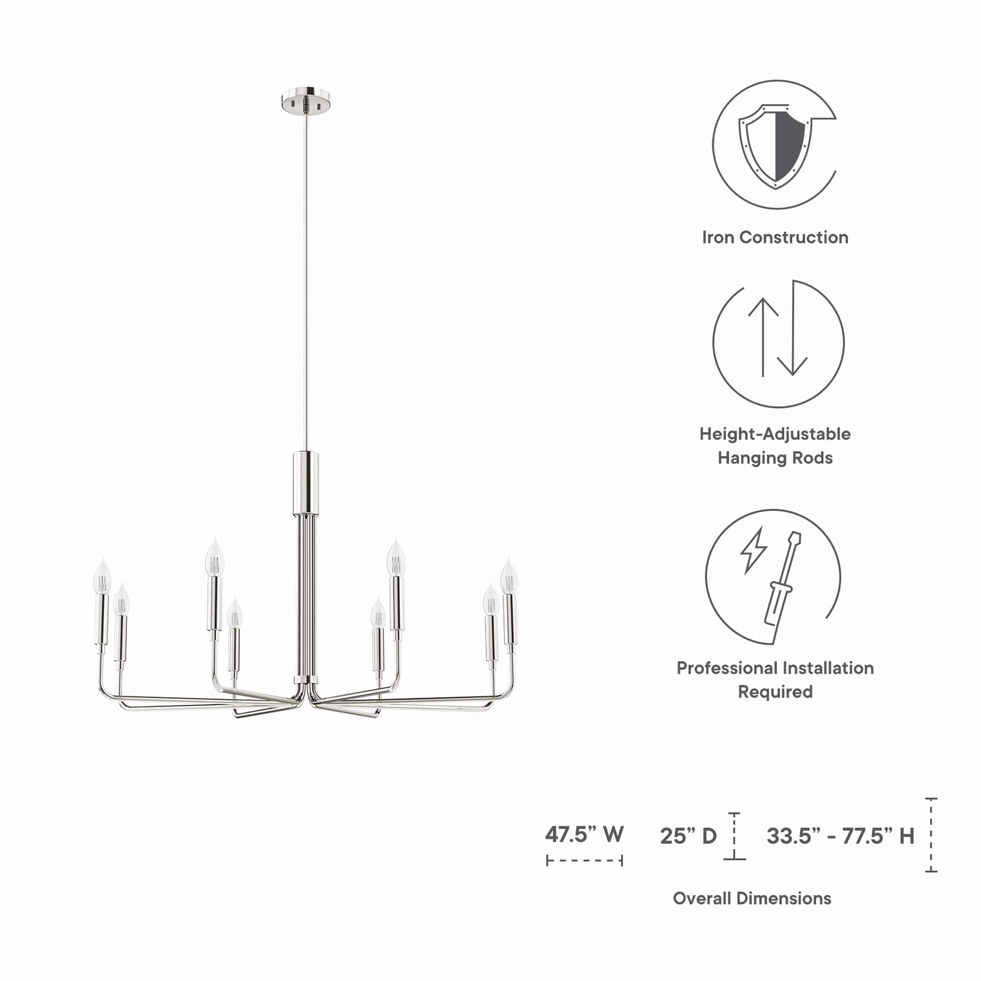 Rekindle 8-Light Chandelier