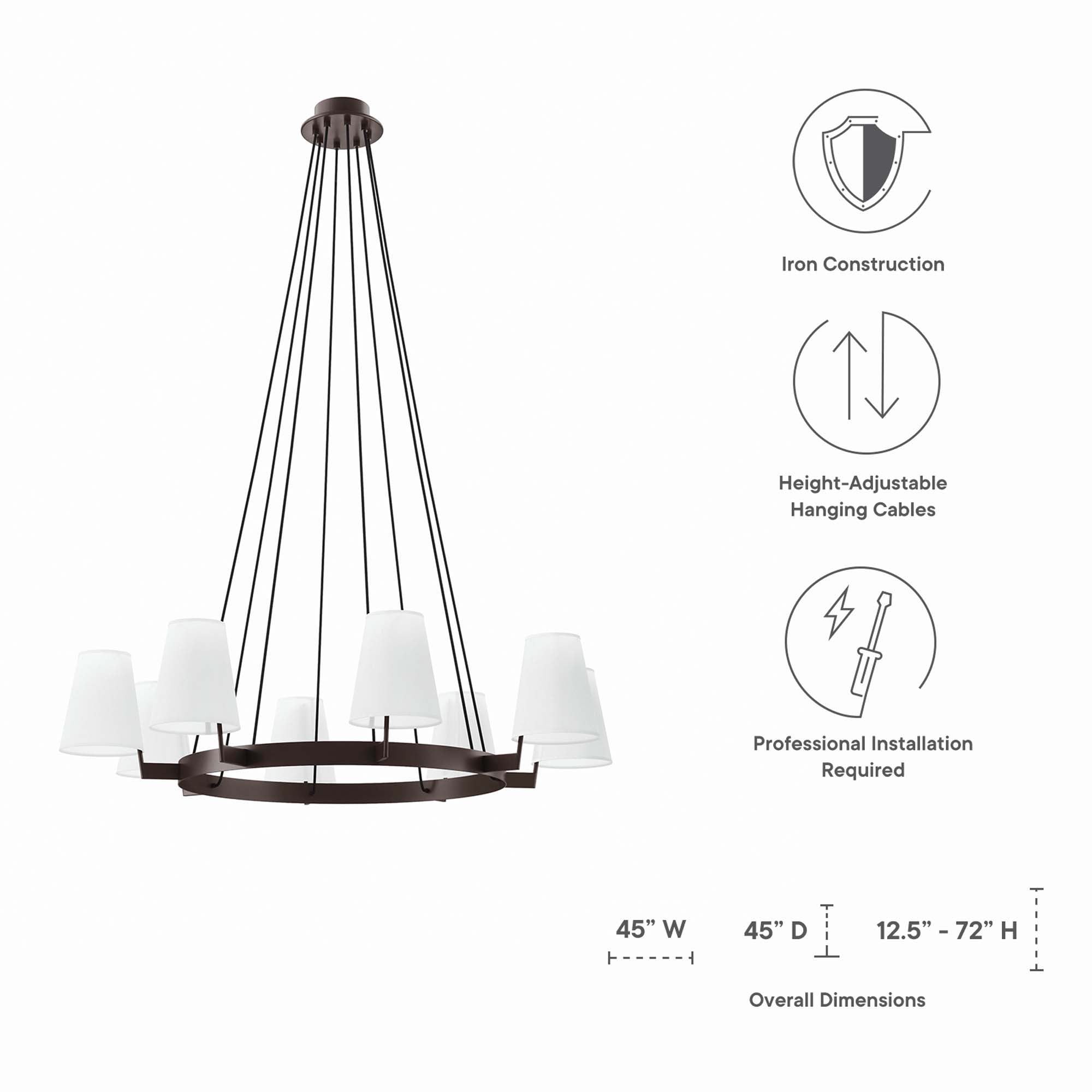 Surround 8-Light Chandelier