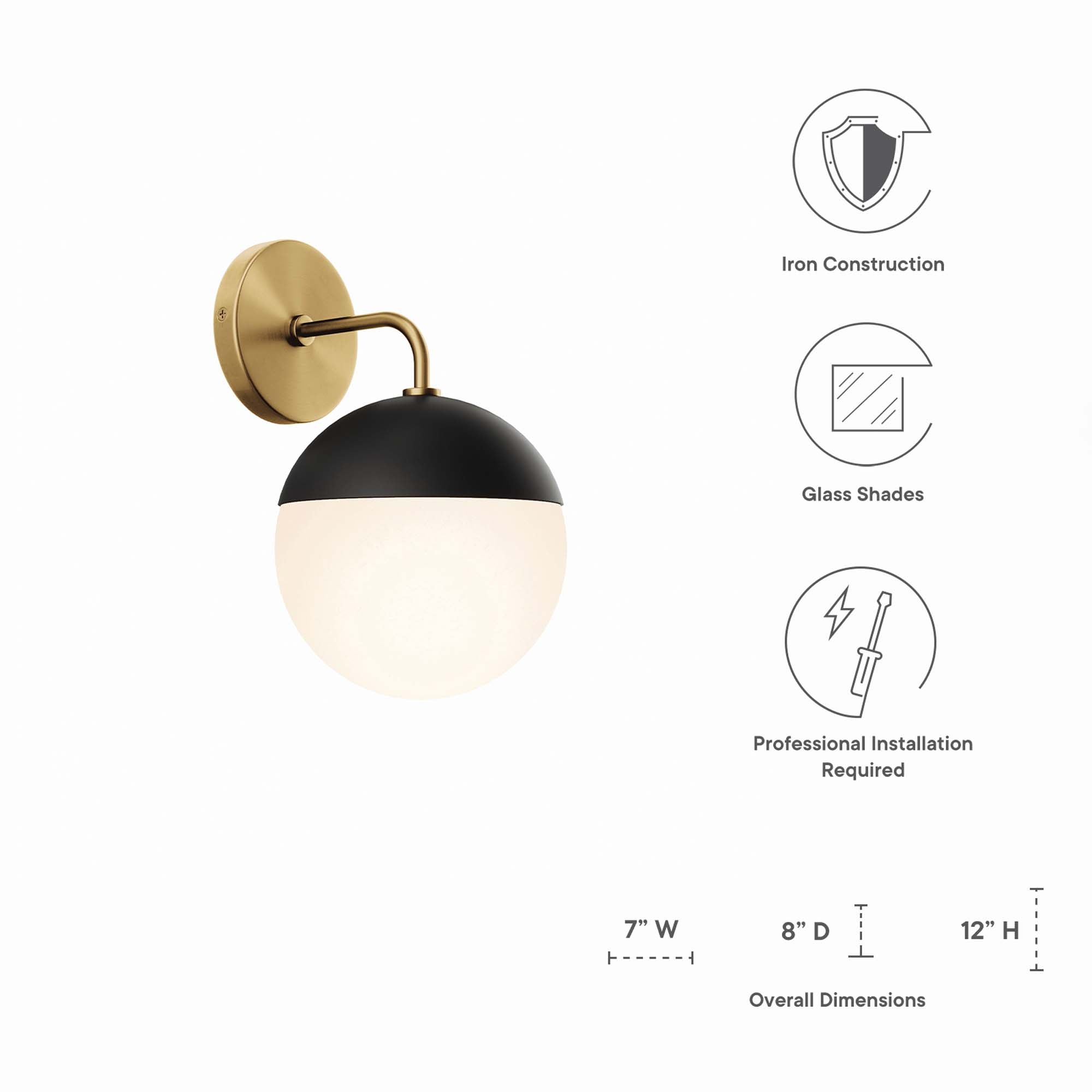 Stellar 1-Light Wall Sconce