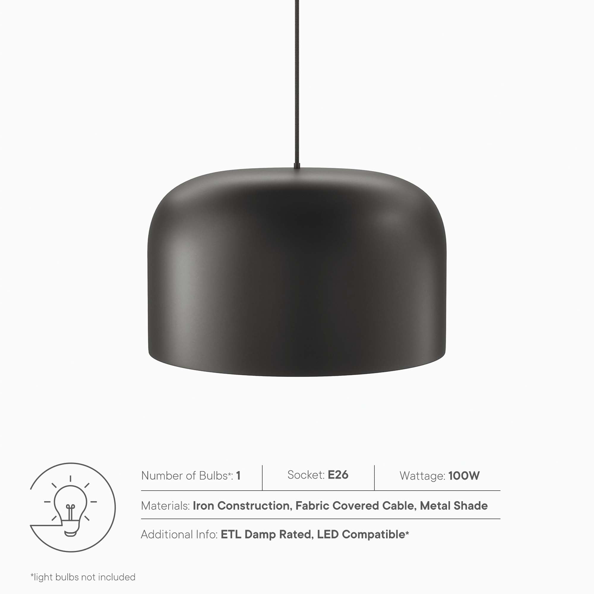 Avenue 1-Light Pendant Light