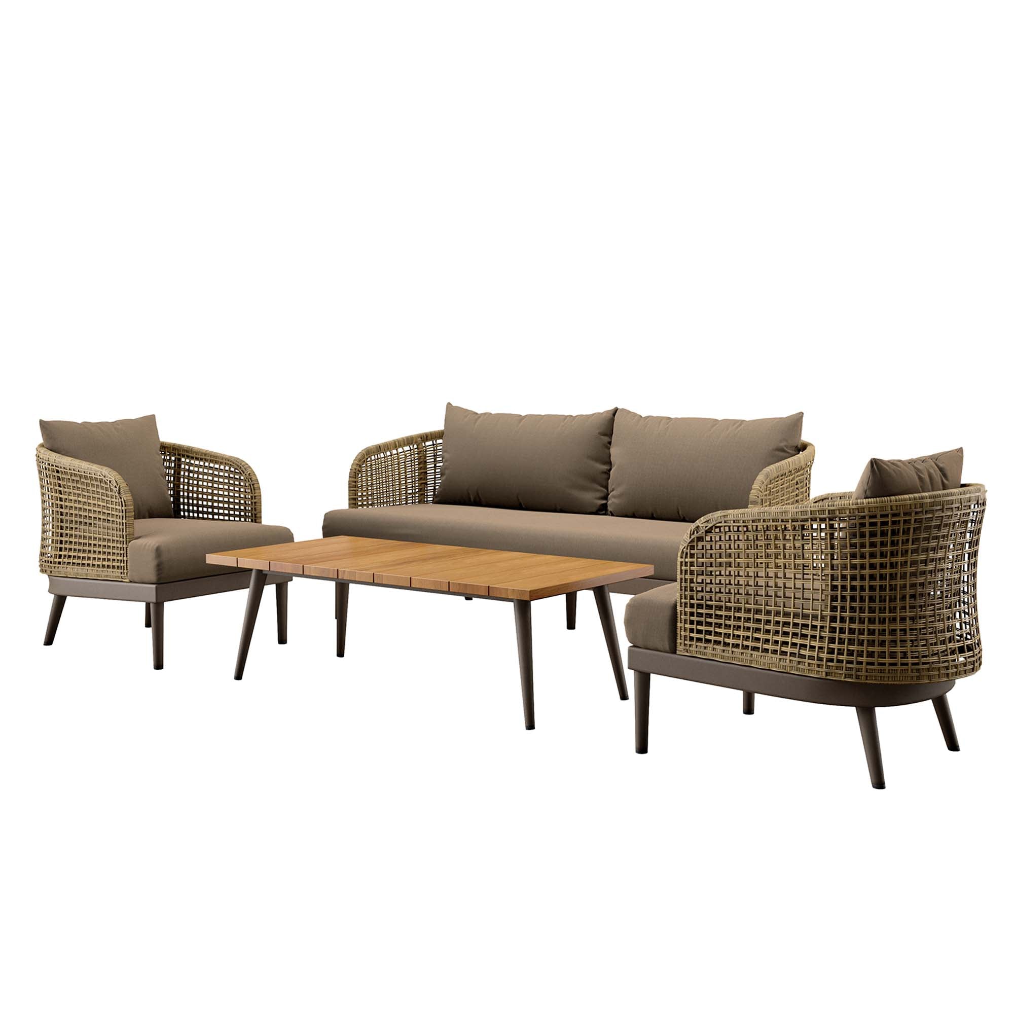 Meadow 4-Piece Outdoor Patio Set