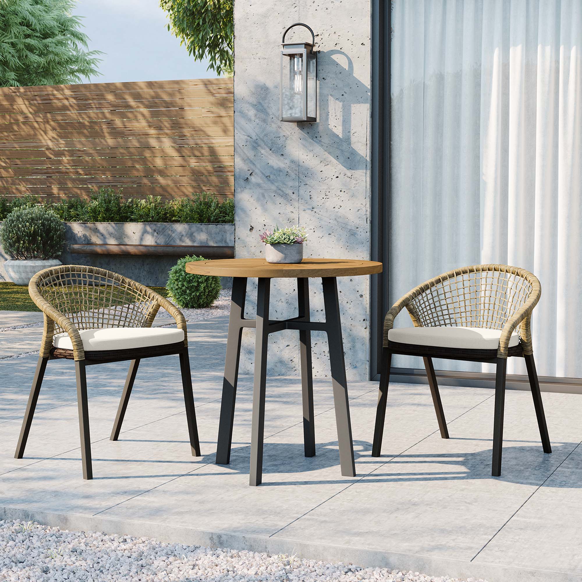 Meadow 3-Piece Outdoor Patio Dining Set