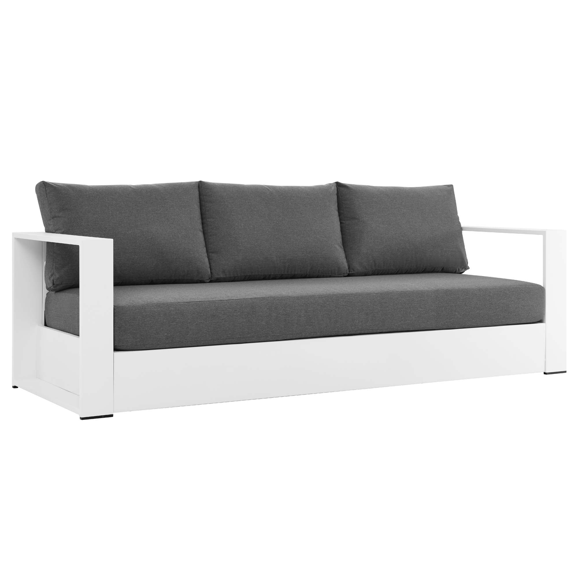 Tahoe Outdoor Patio Powder-Coated Aluminum Sofa