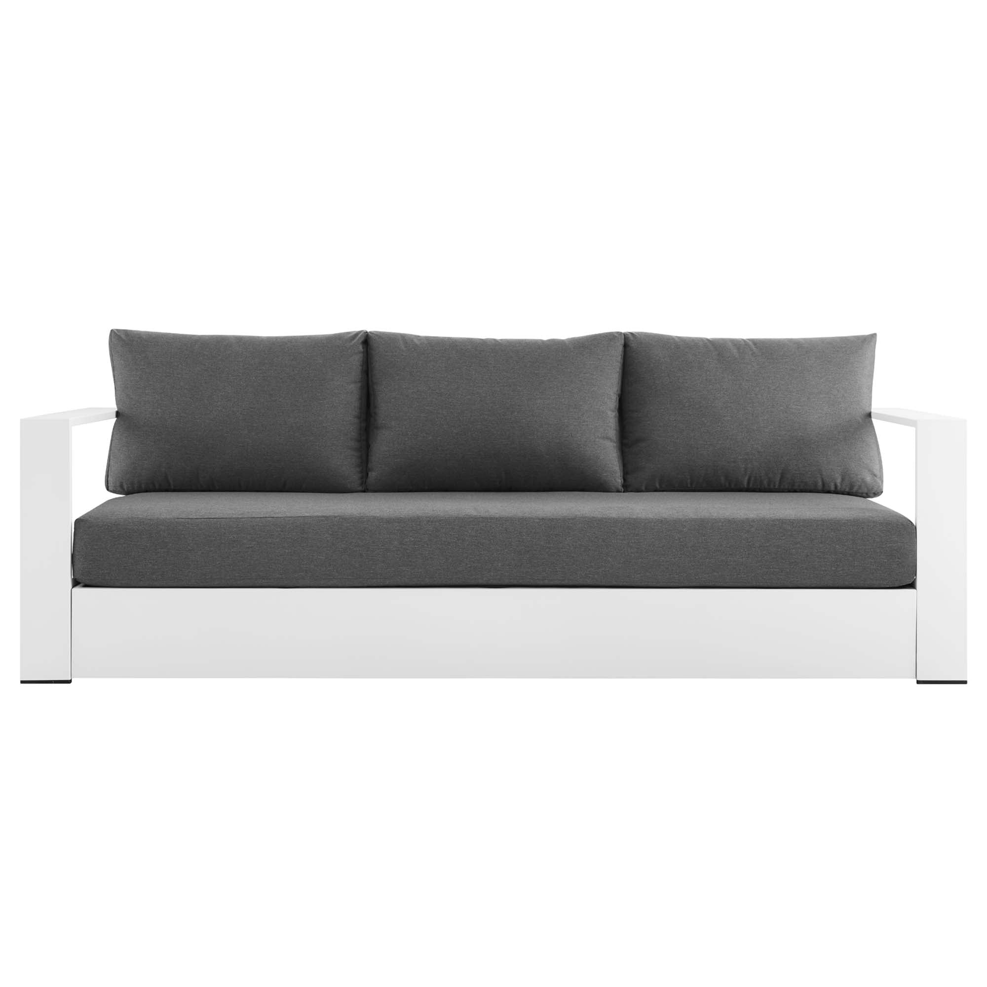 Tahoe Outdoor Patio Powder-Coated Aluminum Sofa