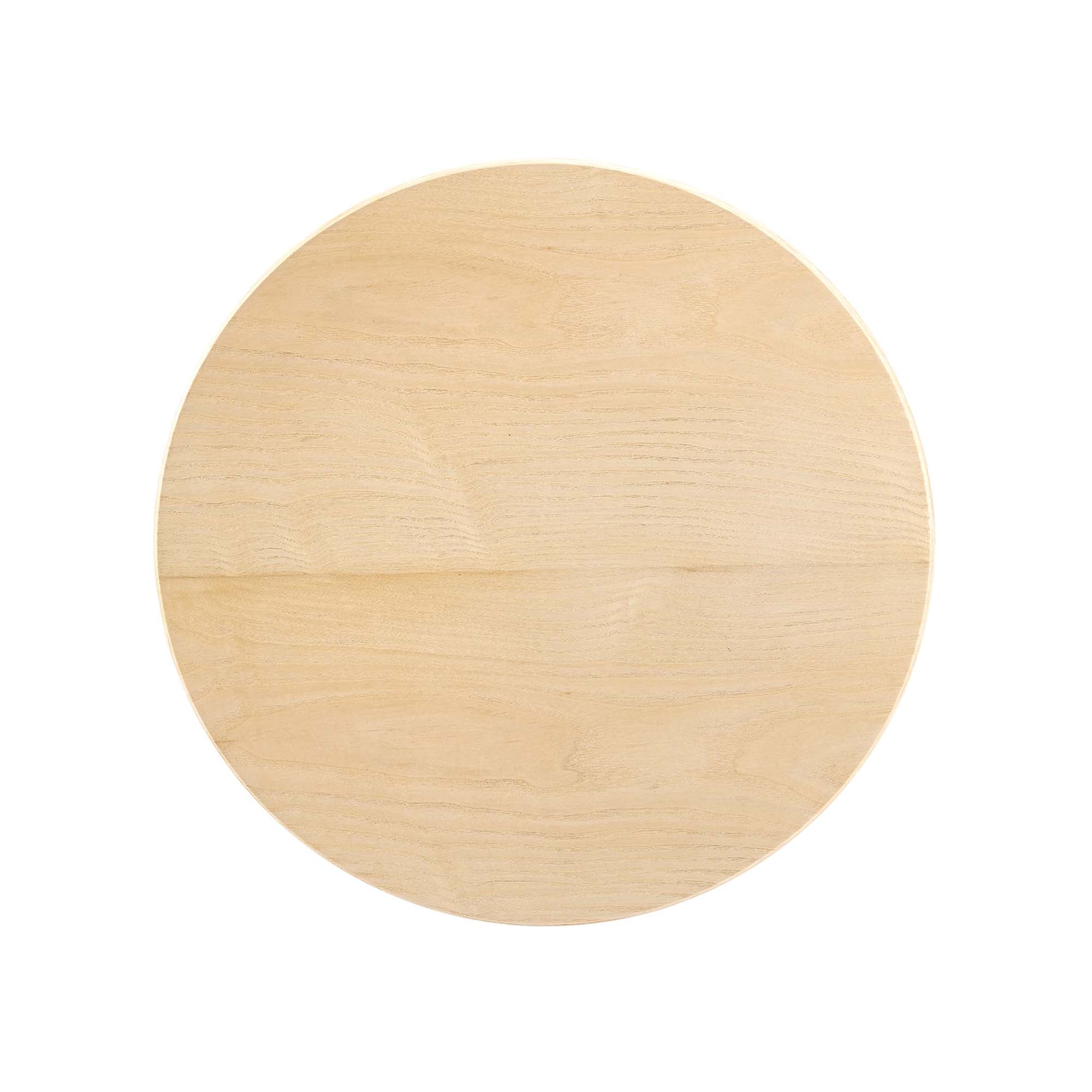 Lippa 20" Round Wood Grain Side Table