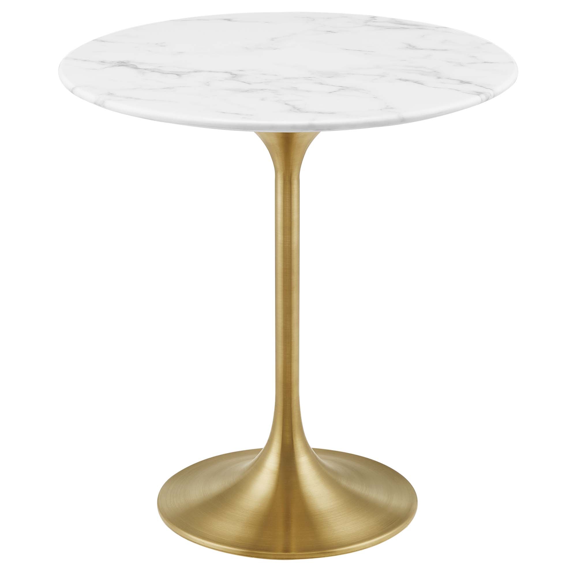 Lippa 20" Round Artificial Marble Side Table