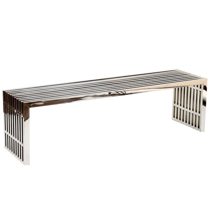 Gridiron Large Stainless Steel Bench