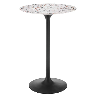 Lippa 28" Round Terrazzo Bar Table