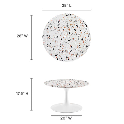 Lippa 28" Round Terrazzo Coffee Table