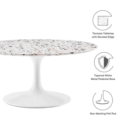 Lippa 36" Round Terrazzo Coffee Table