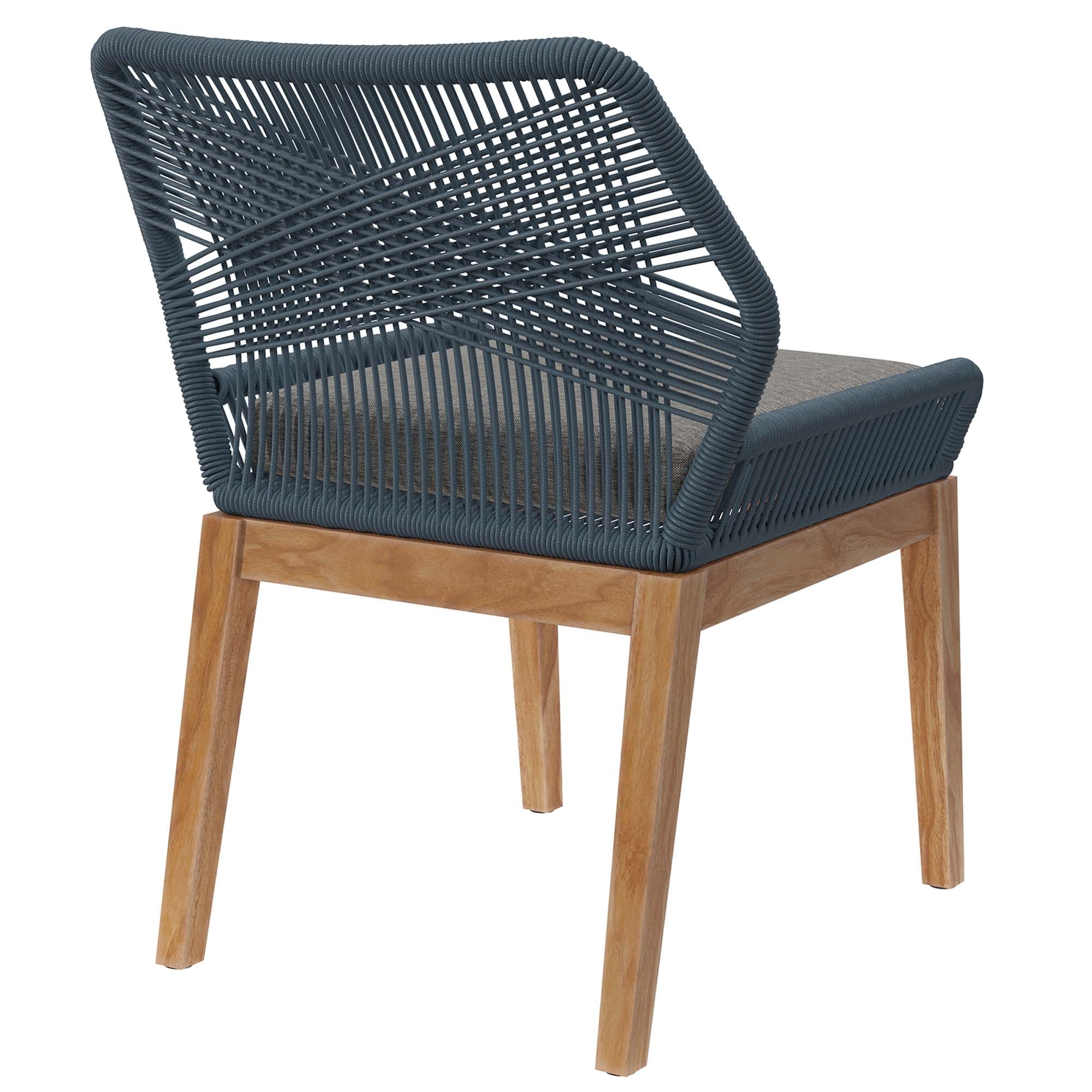 Wellspring Outdoor Patio Teak Wood Dining Chair