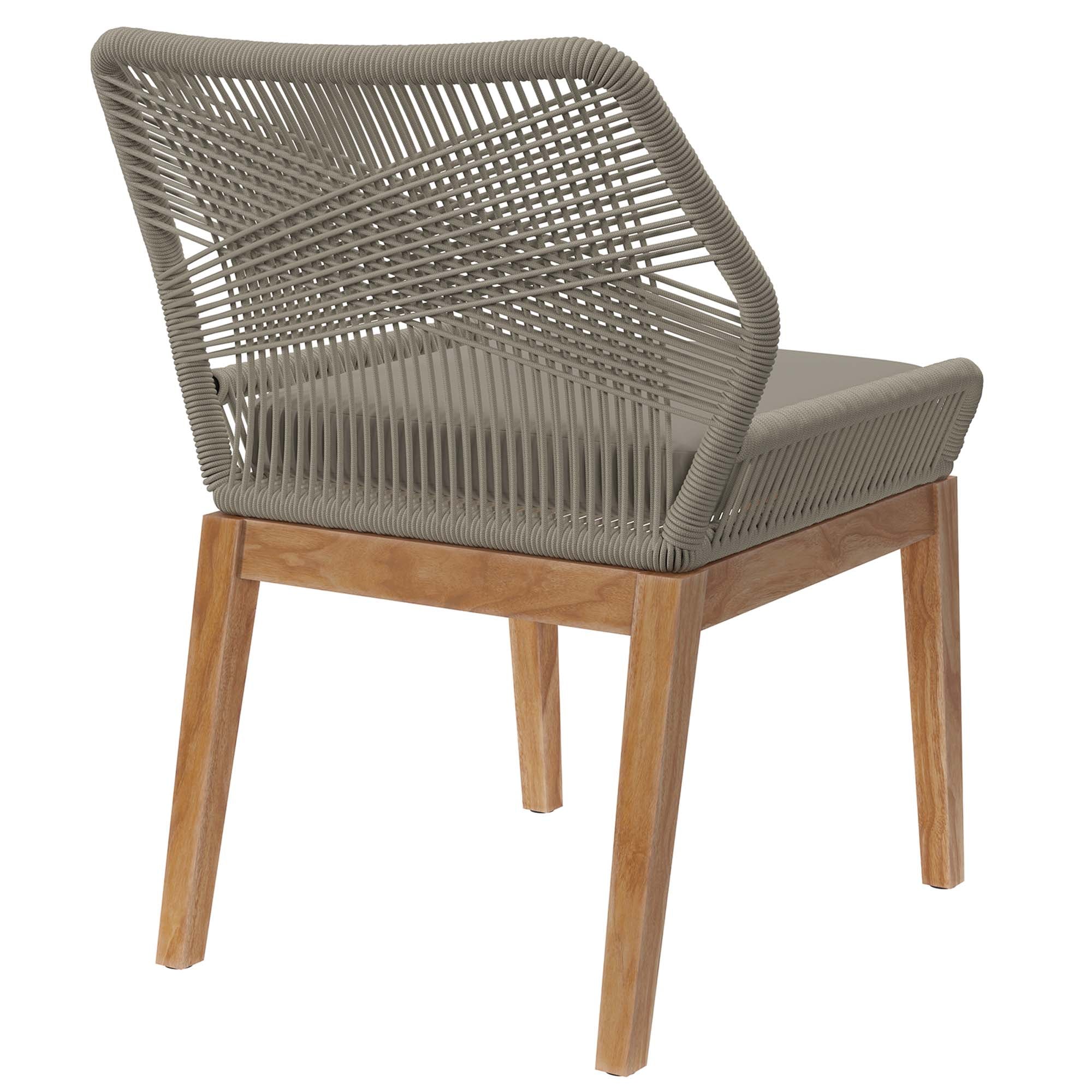 Wellspring Outdoor Patio Teak Wood Dining Chair