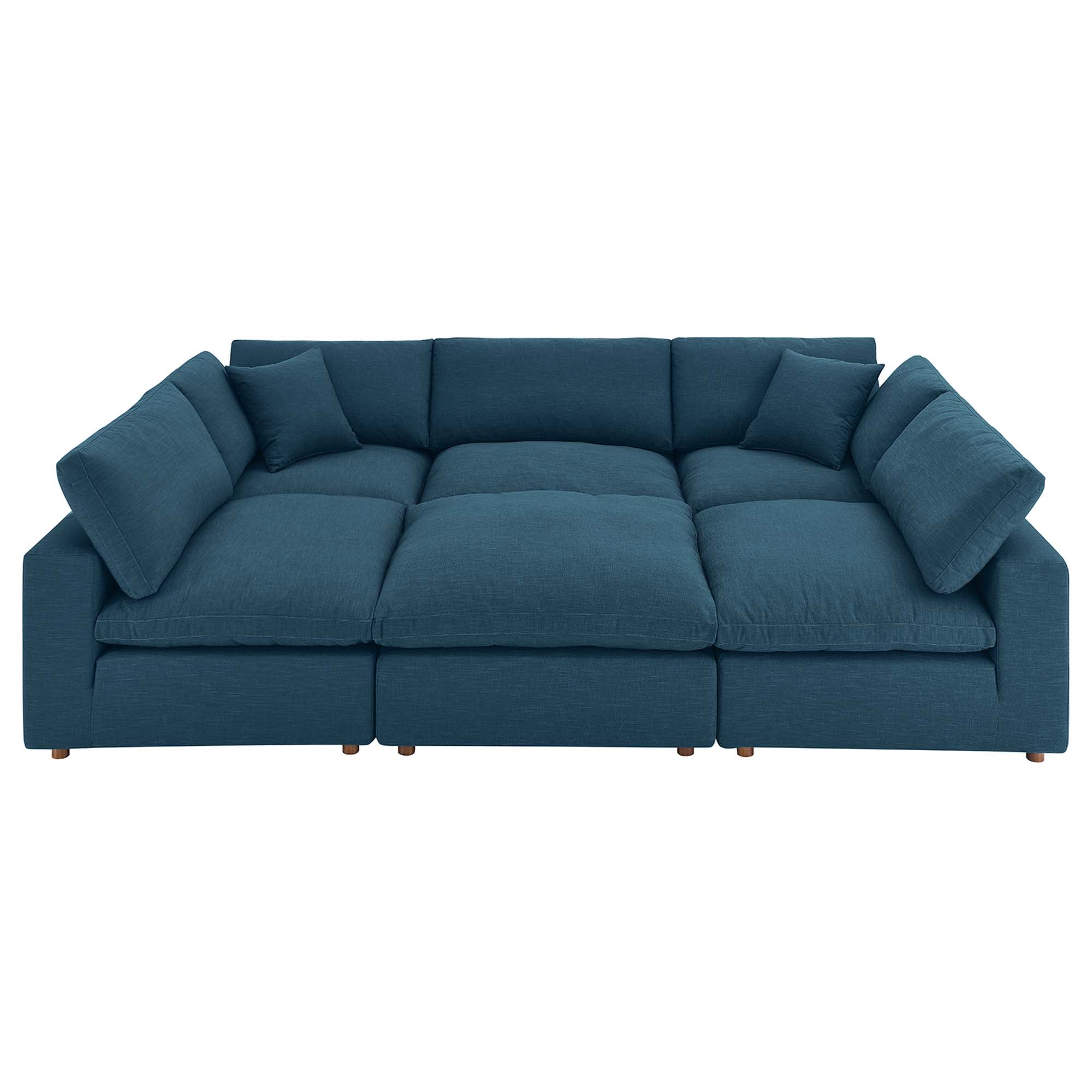 Commix Down Filled Overstuffed 6-Piece Sectional Sofa