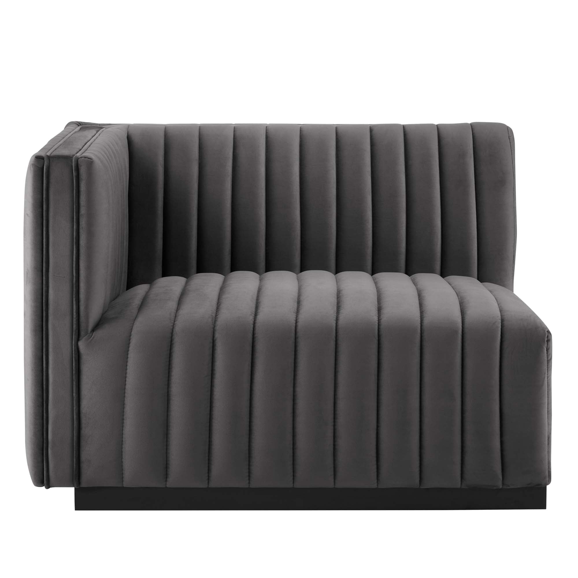 Conjure Channel Tufted Performance Velvet Sofa