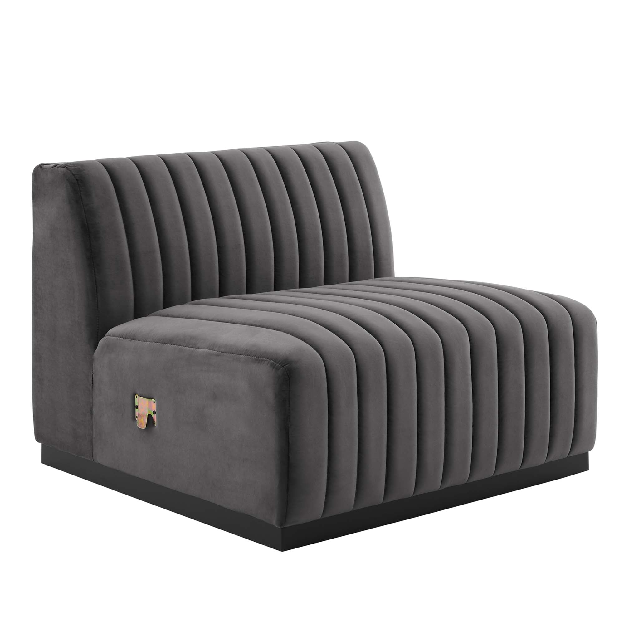 Conjure Channel Tufted Performance Velvet 4-Piece Sofa