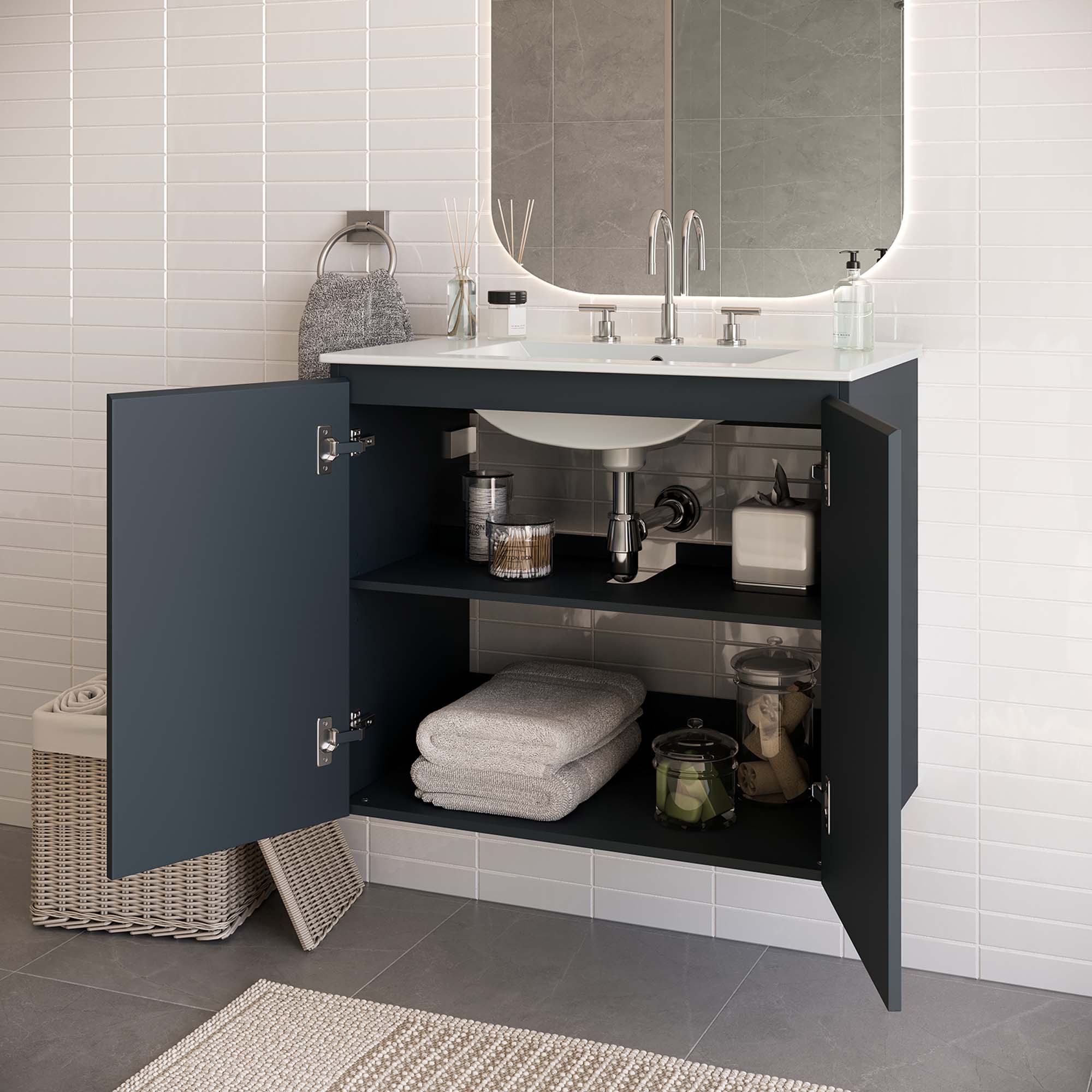 Bryn 30" Wall-Mount Bathroom Vanity