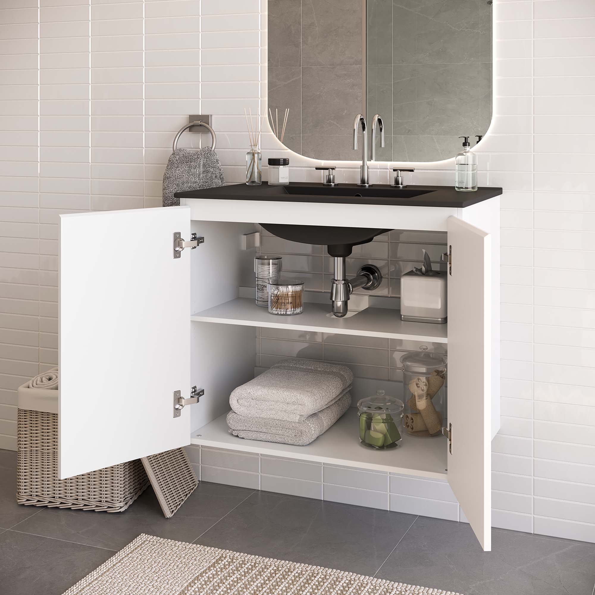 Bryn 30" Wall-Mount Bathroom Vanity