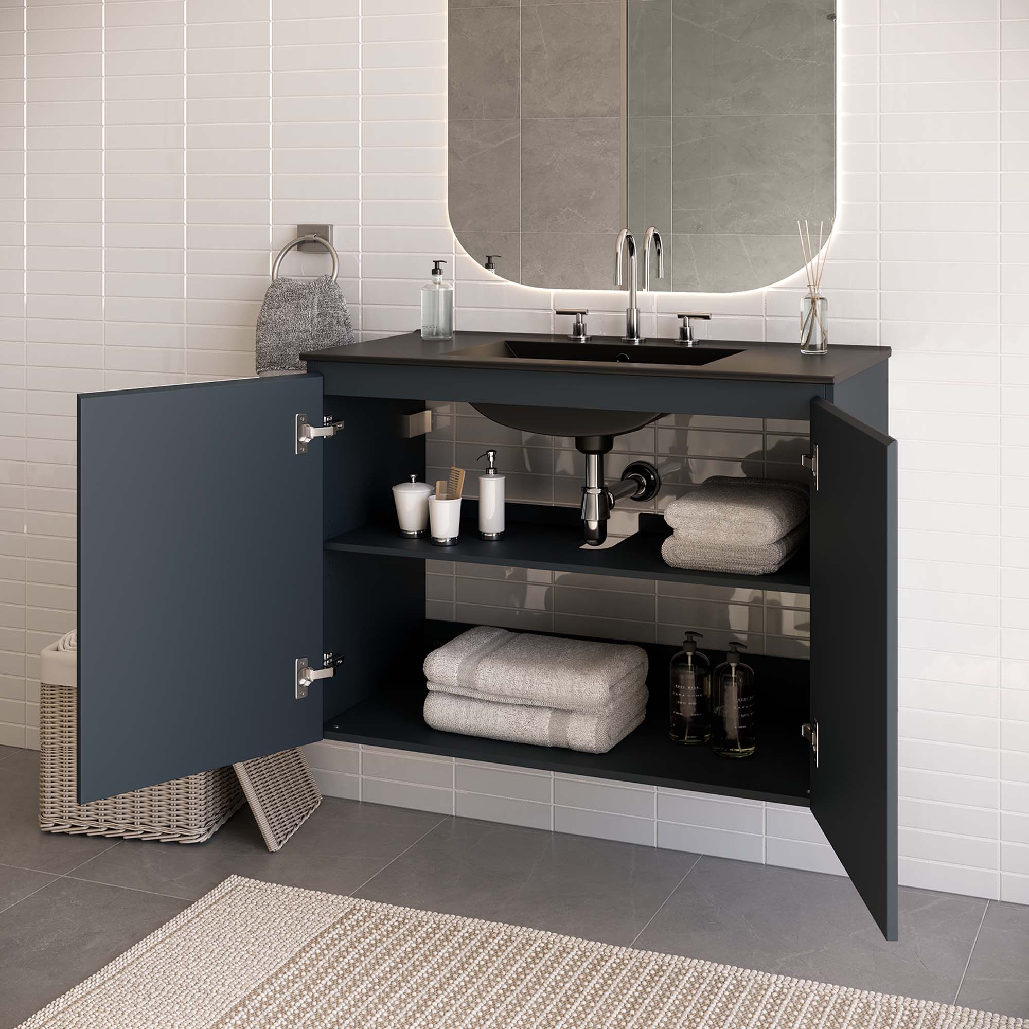 Bryn 36" Wall-Mount Bathroom Vanity