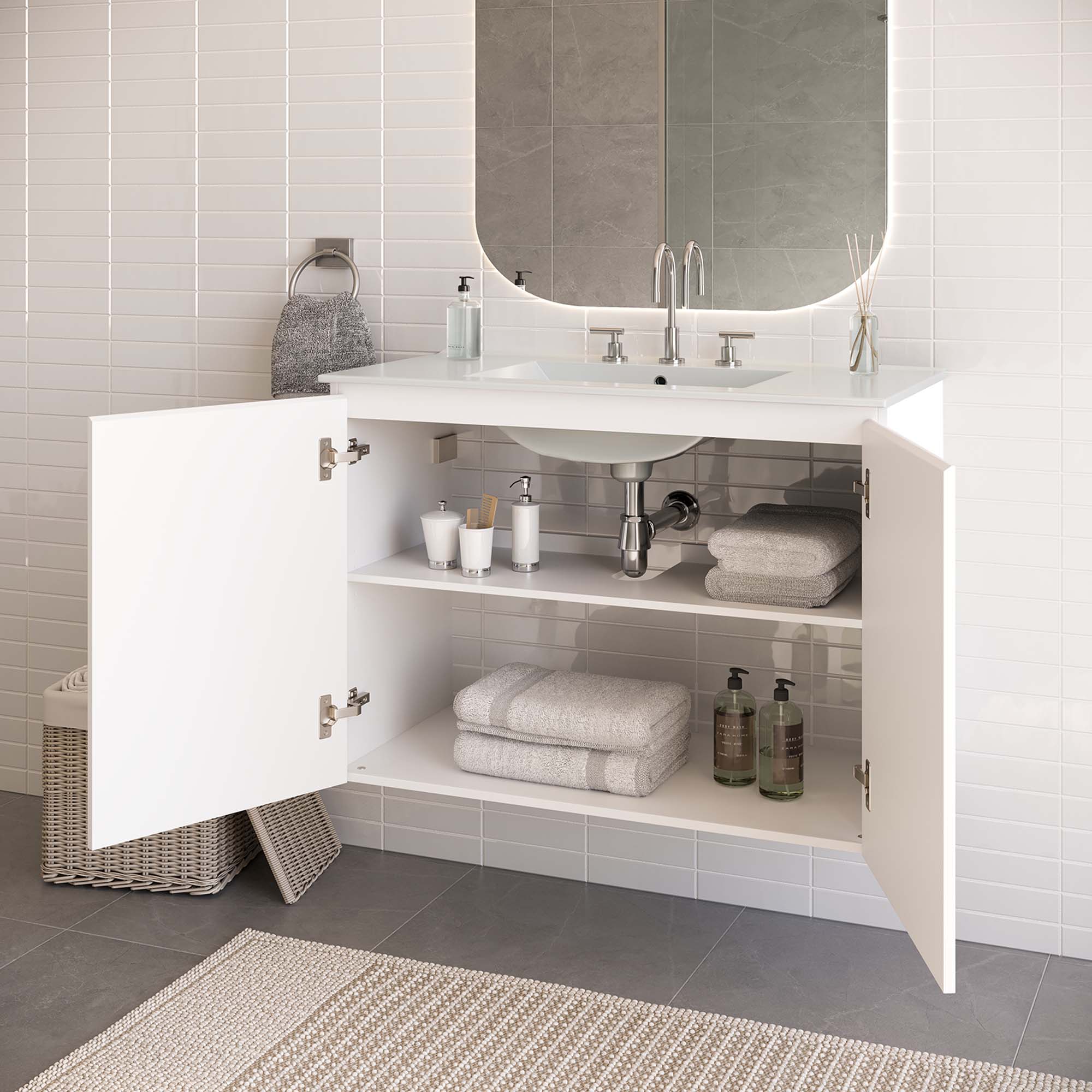 Bryn 36" Wall-Mount Bathroom Vanity