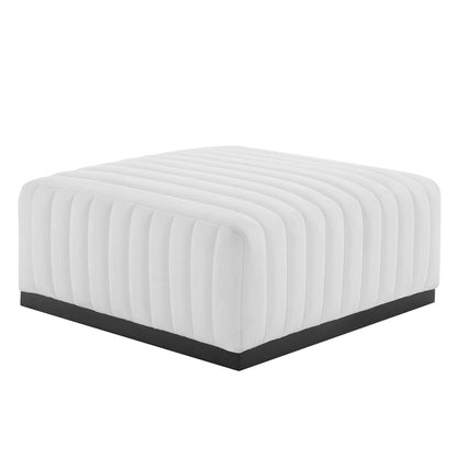 Conjure Channel Tufted Upholstered Fabric 5-Piece Sectional